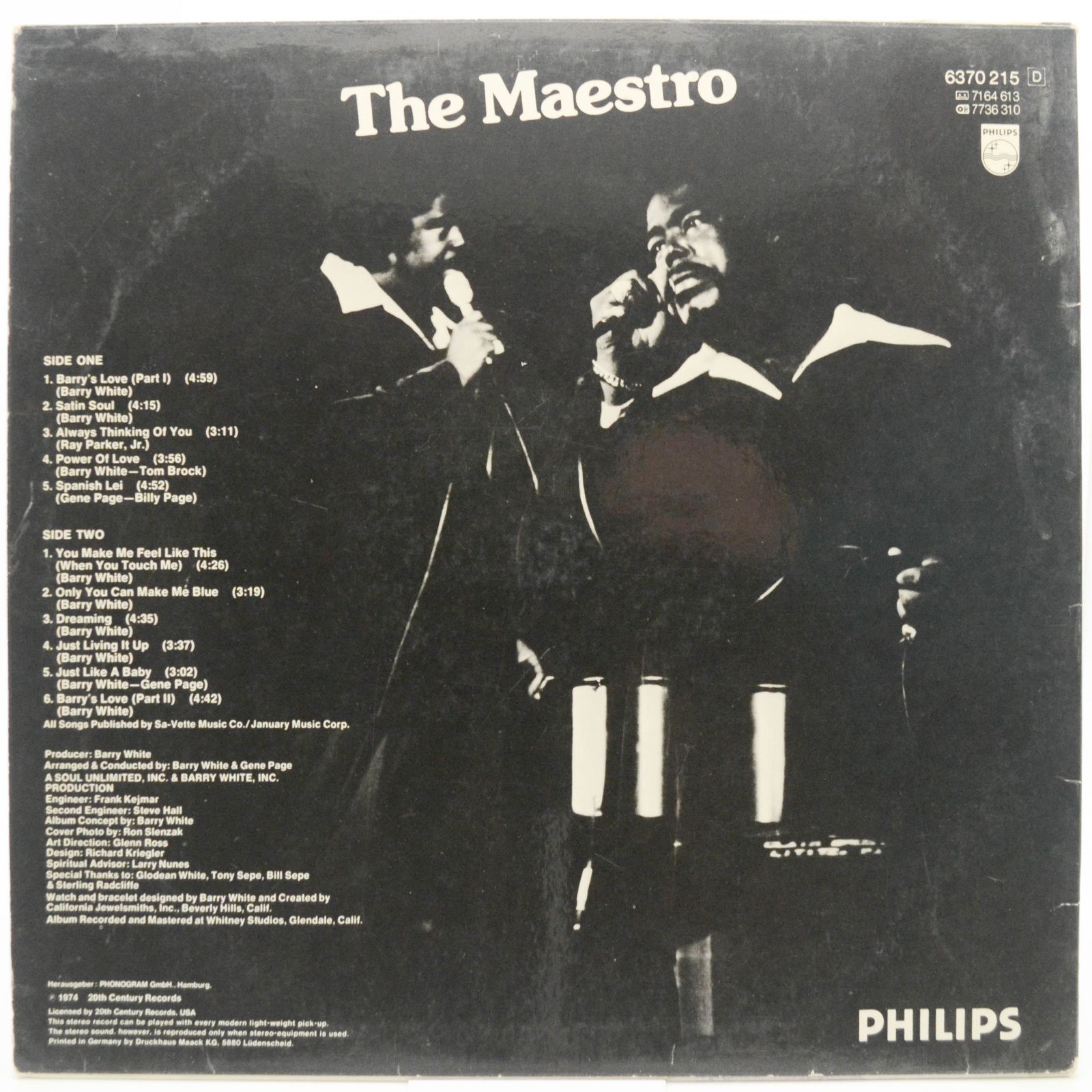 Love Unlimited Orchestra — White Gold, 1974