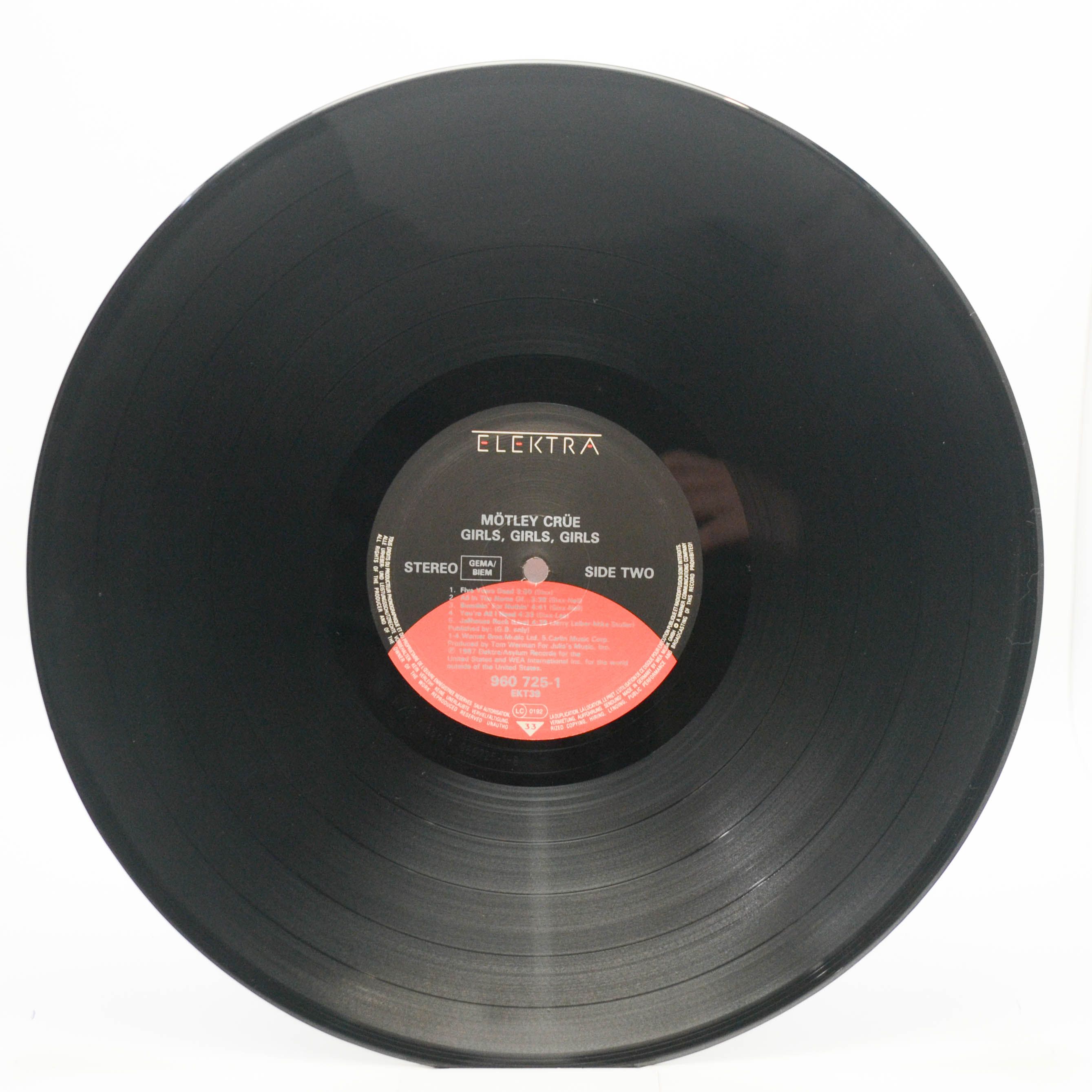 Виниловая пластинка Mötley Crüe — Girls, Girls, Girls, 1987