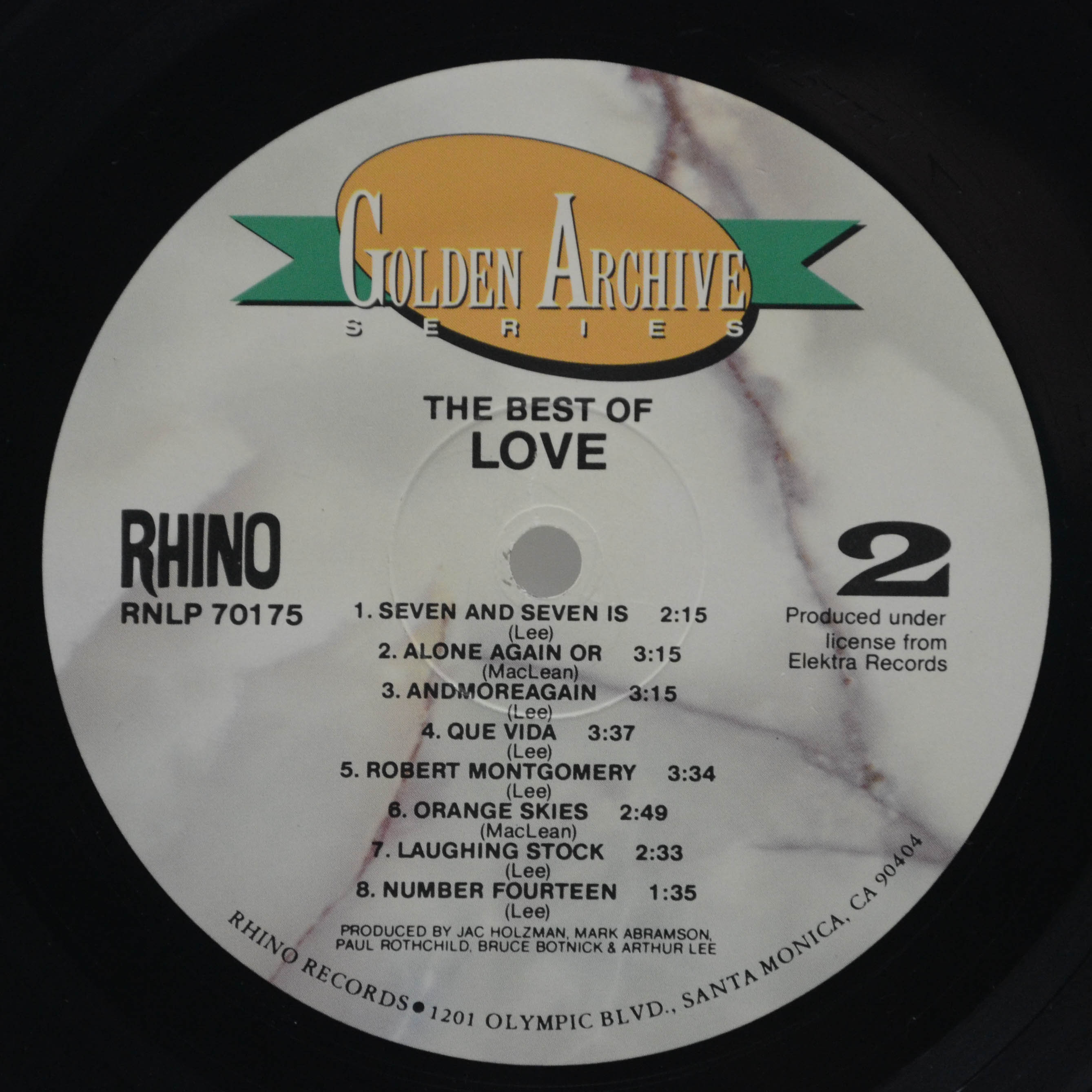 Love — The Best Of Love (USA), 1980