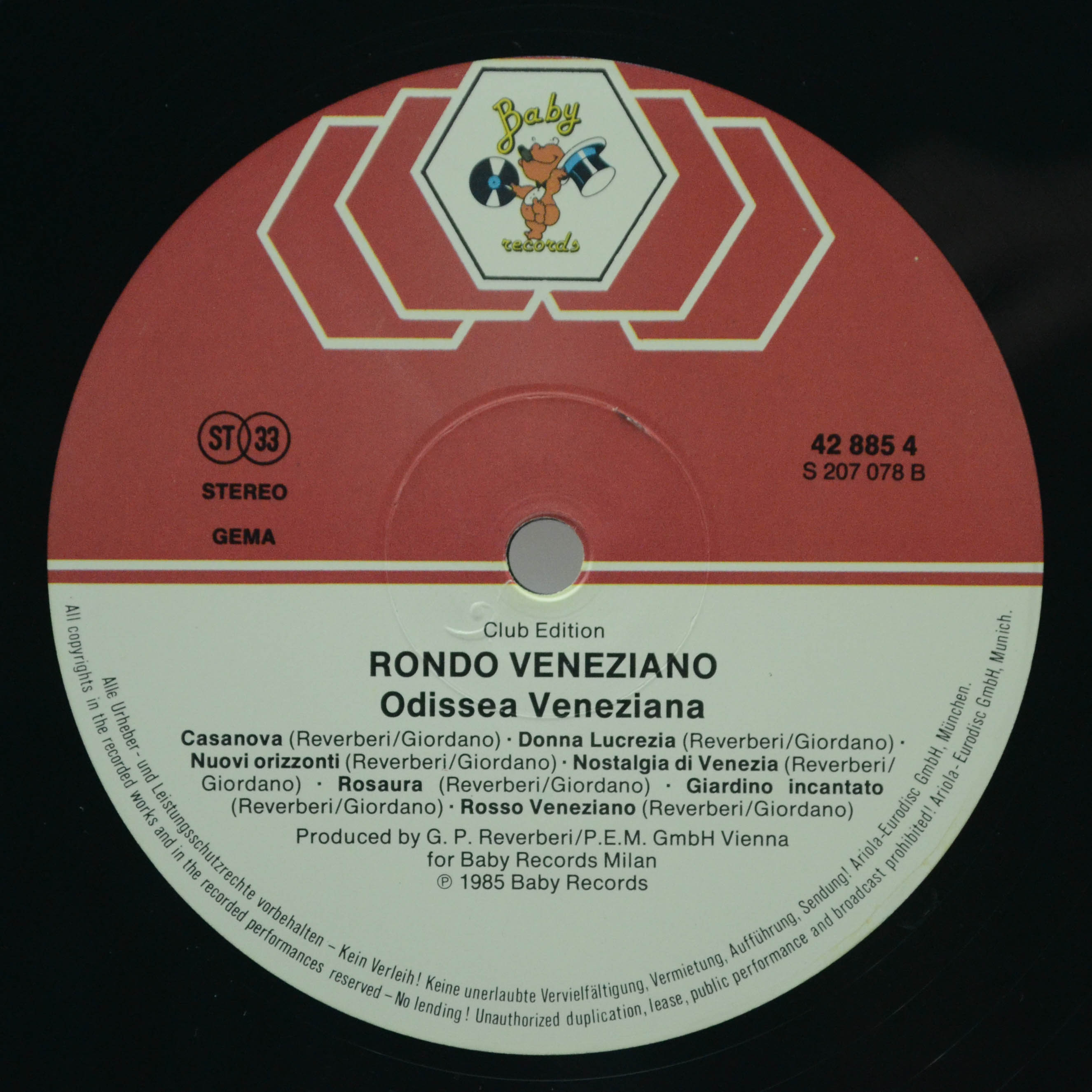 Rondo' Veneziano — Odissea Veneziana, 1985