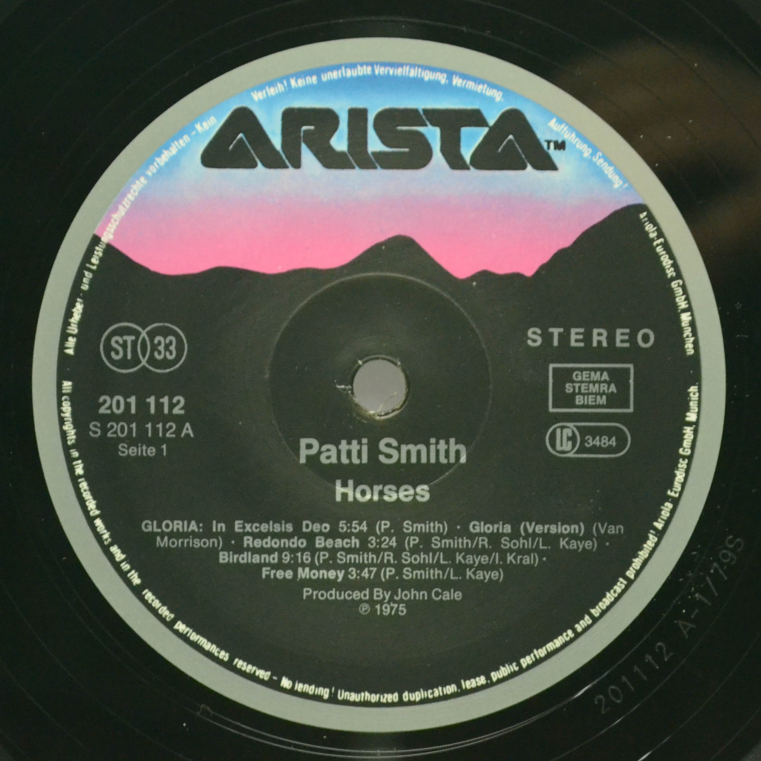 Виниловая пластинка Patti Smith — Horses, 1975