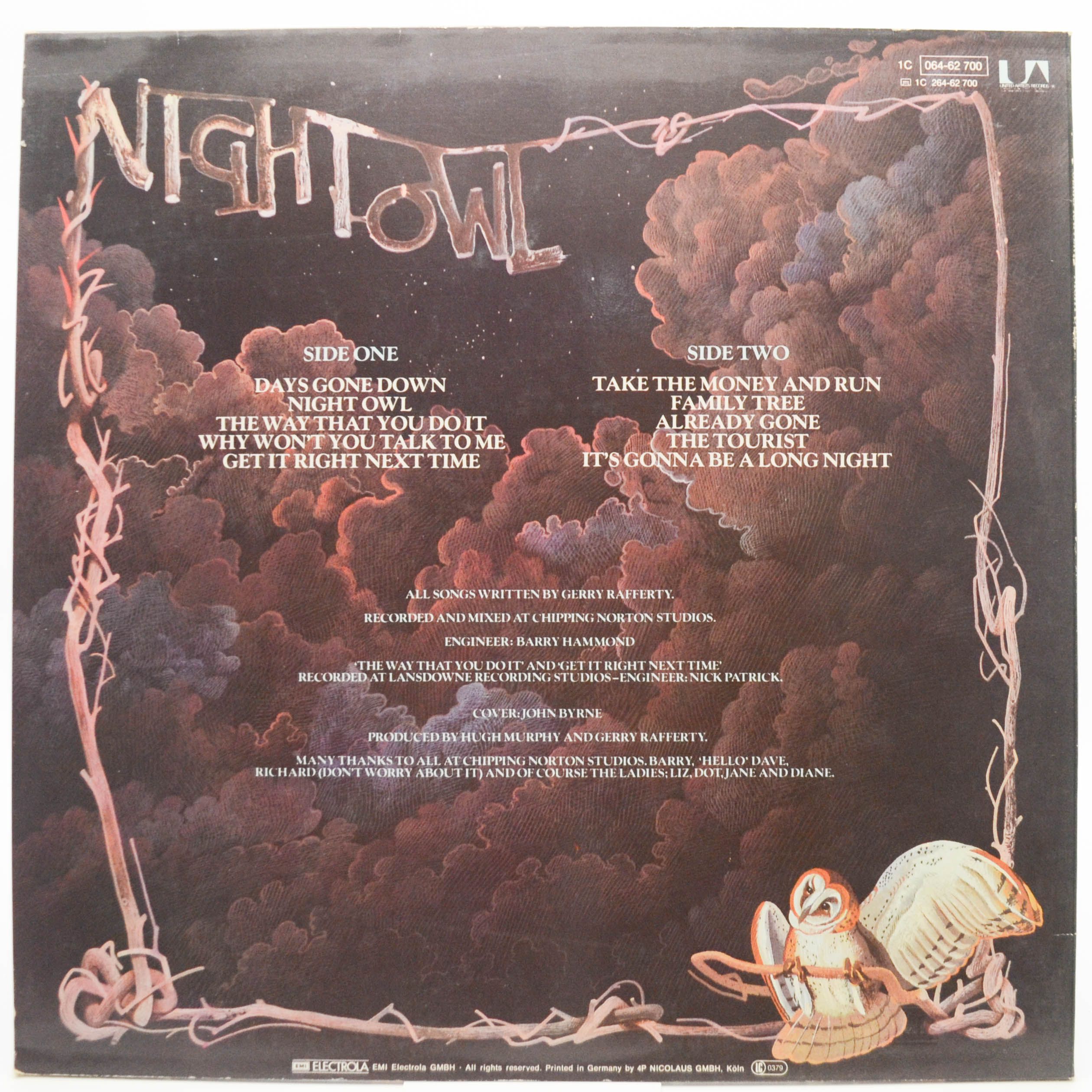 Виниловая пластинка Gerry Rafferty — Night Owl, 1979