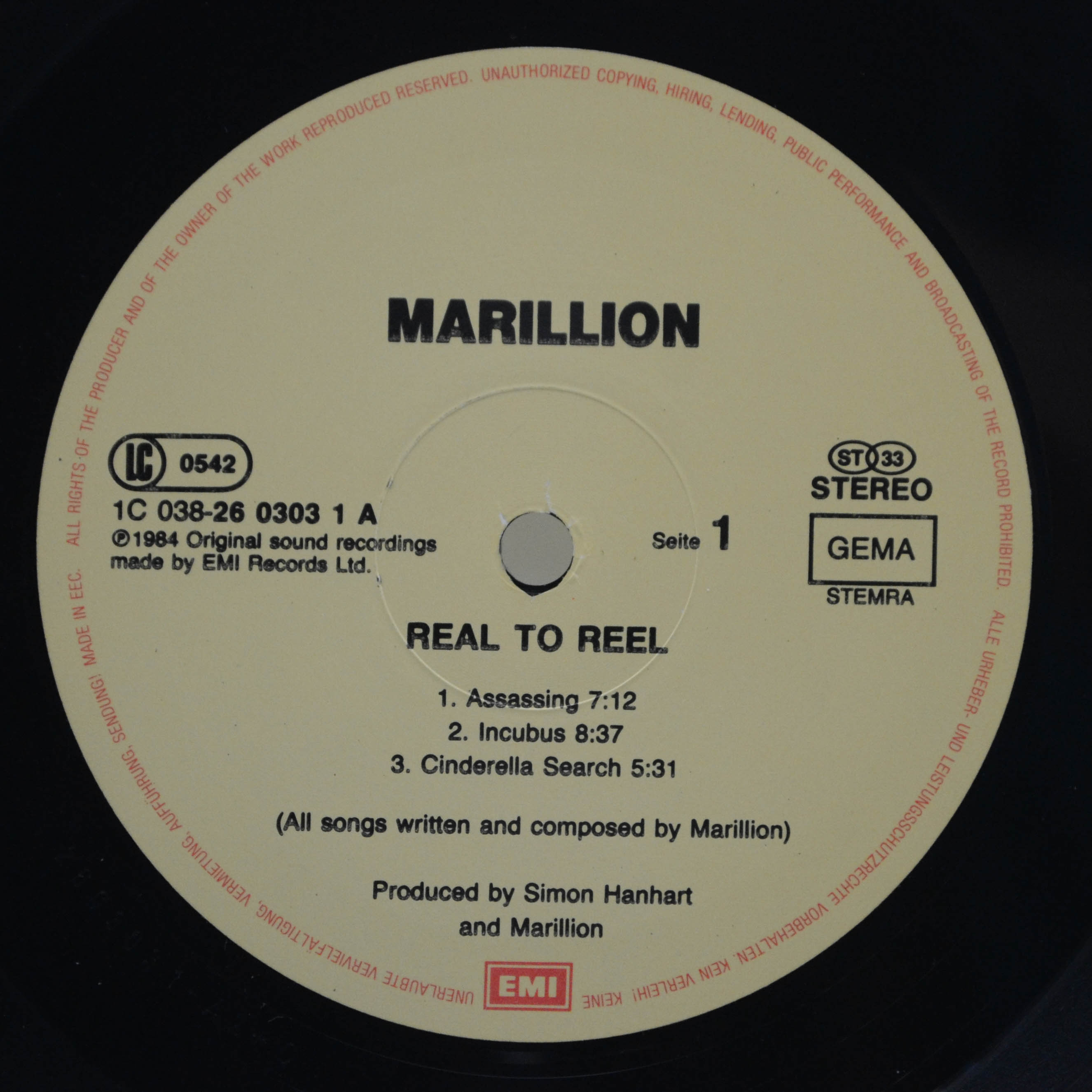 Marillion — Real To Reel, 1984