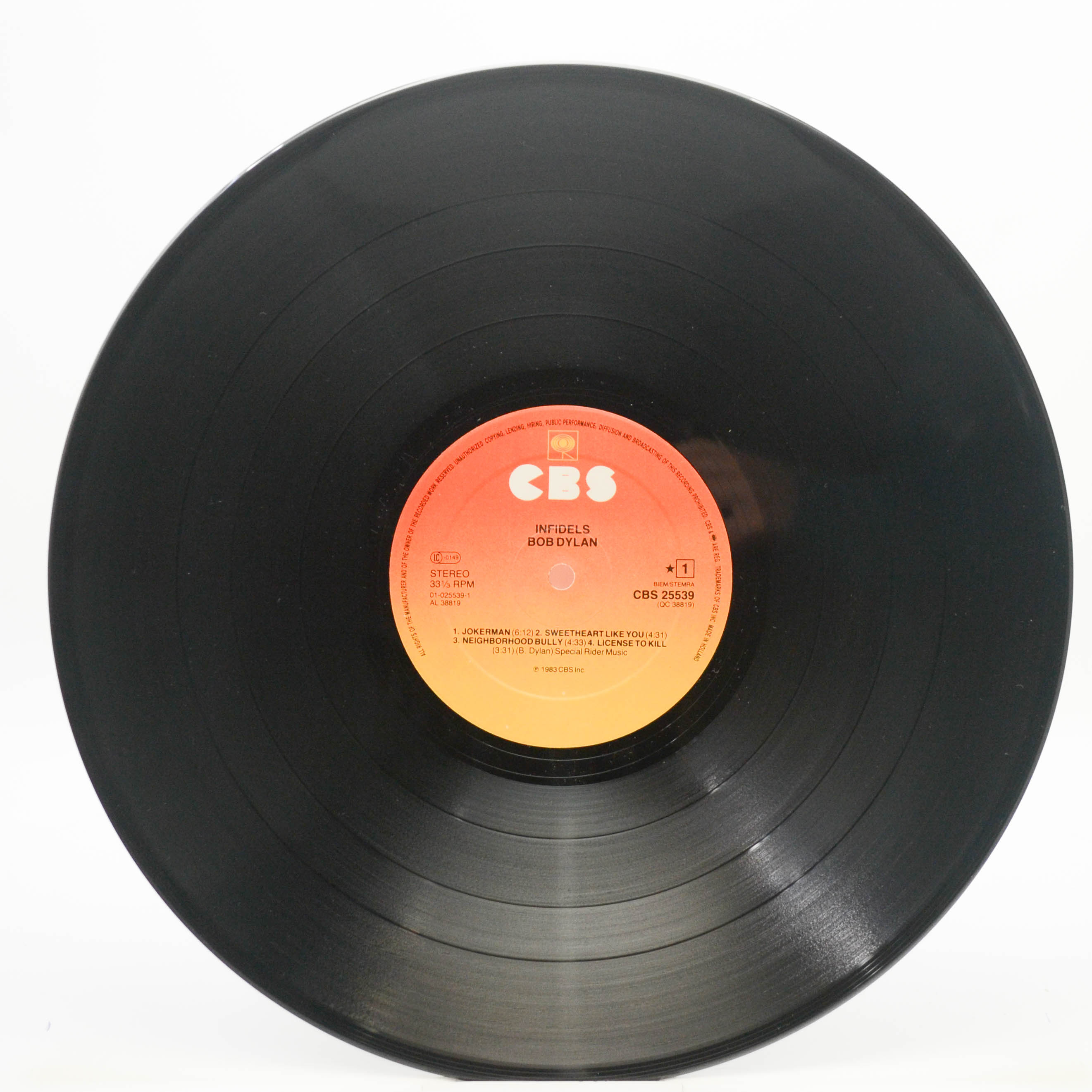 Bob Dylan — Infidels, 1983