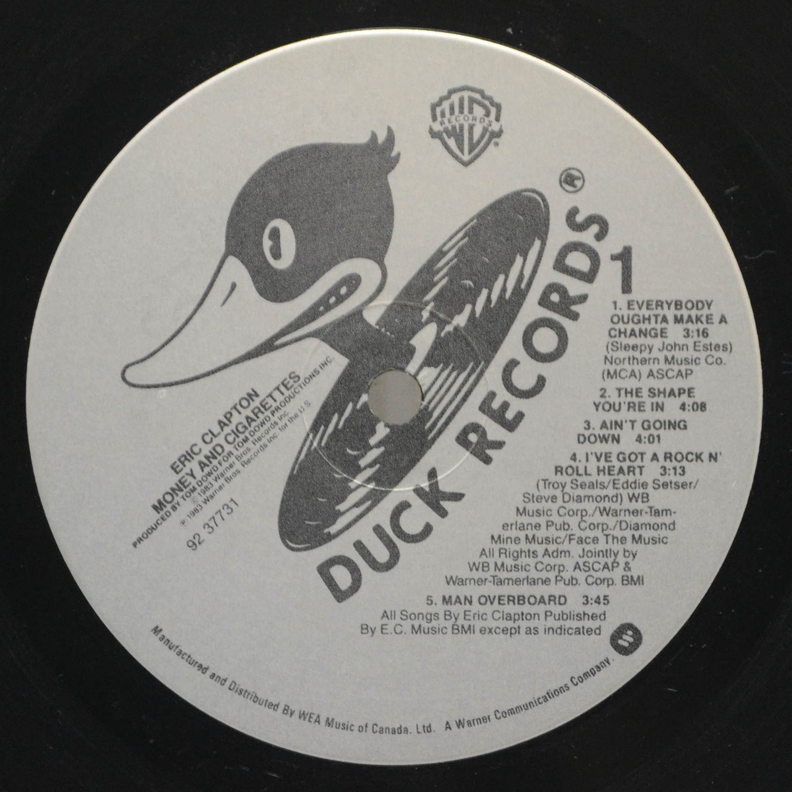 Eric Clapton — Money And Cigarettes, 1983