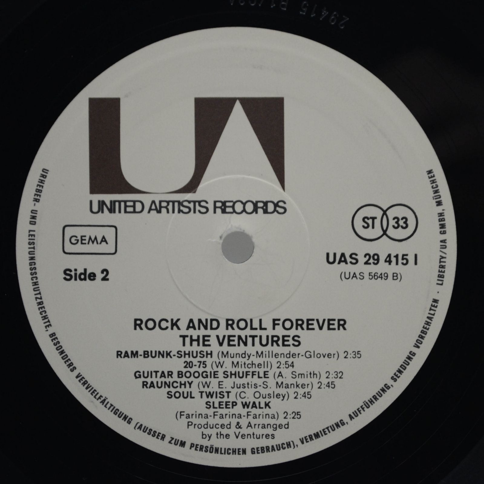Виниловая пластинка Ventures — Rock And Roll Forever, 1972