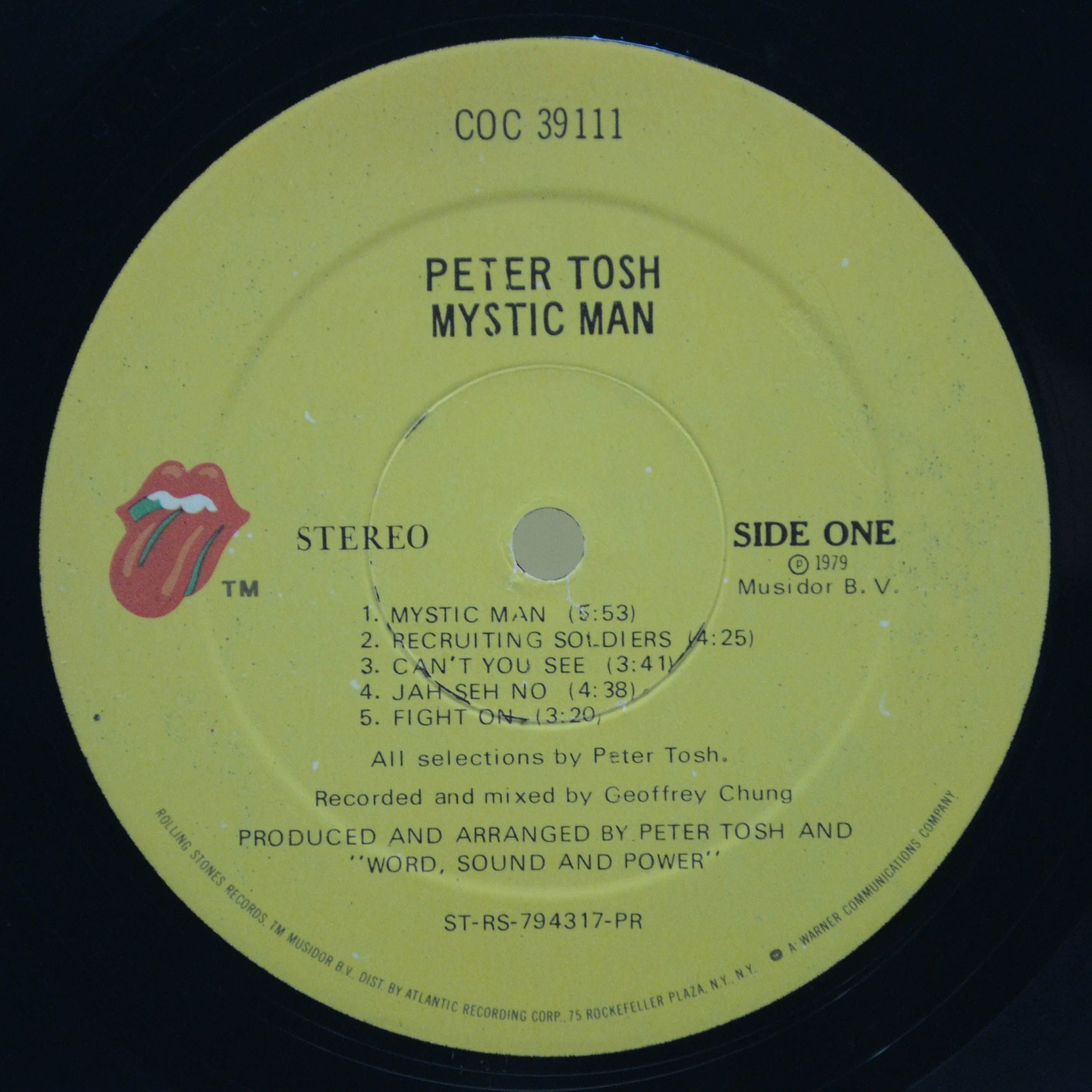 Виниловая пластинка Peter Tosh — Mystic Man (1-st, USA), 1979