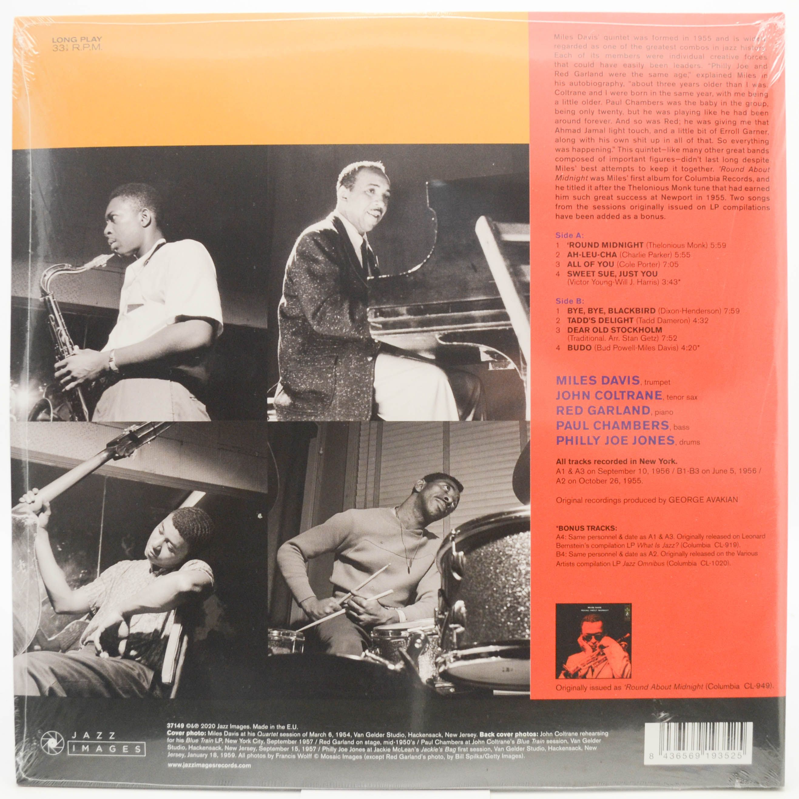 Виниловая пластинка Miles Davis — 'Round About Midnight, 1957