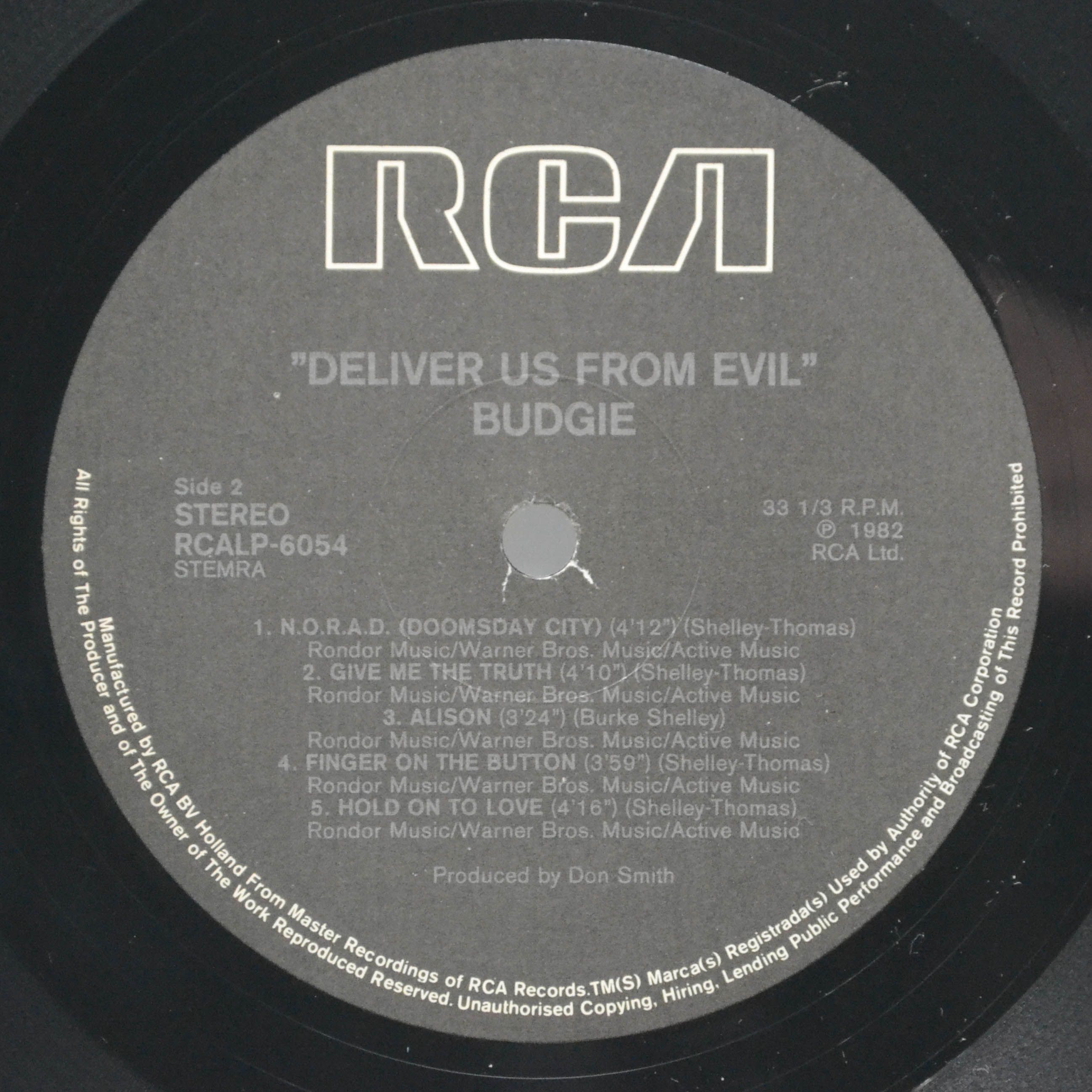 Budgie — Deliver Us From Evil, 1982