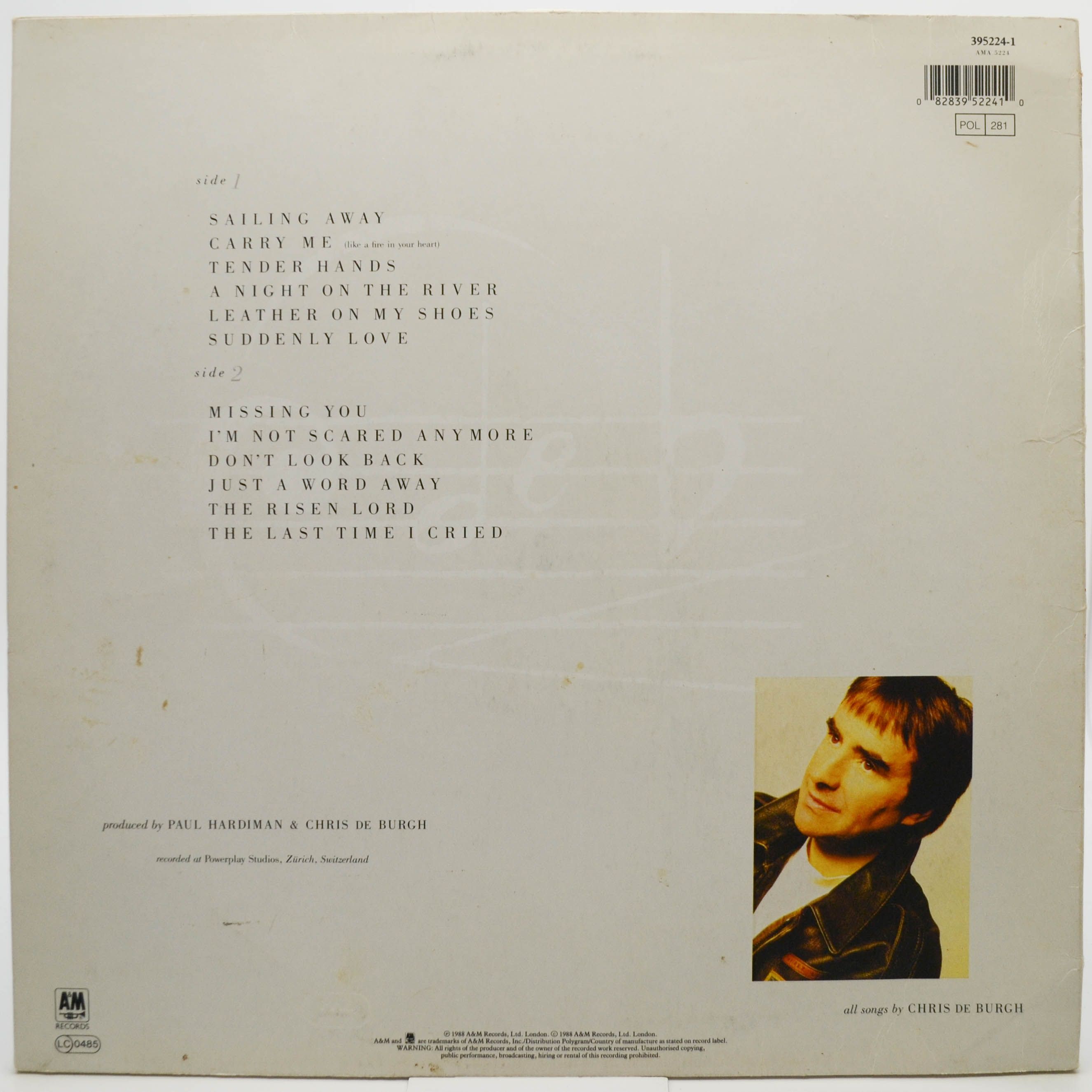 Виниловая пластинка Chris de Burgh — Flying Colours, 1988