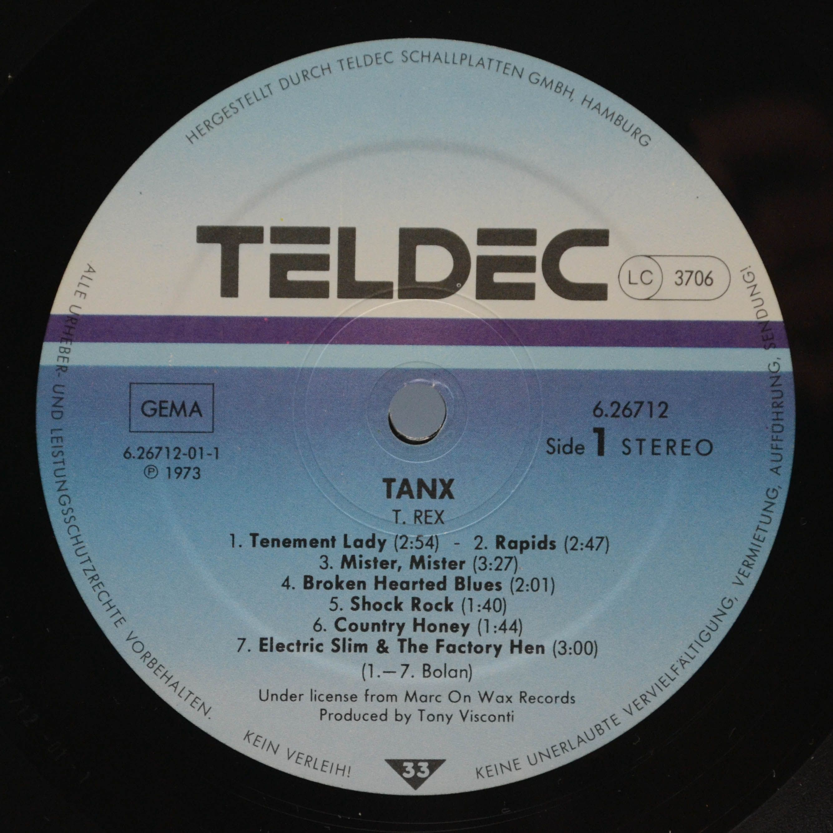 T. Rex — Tanx, 1973