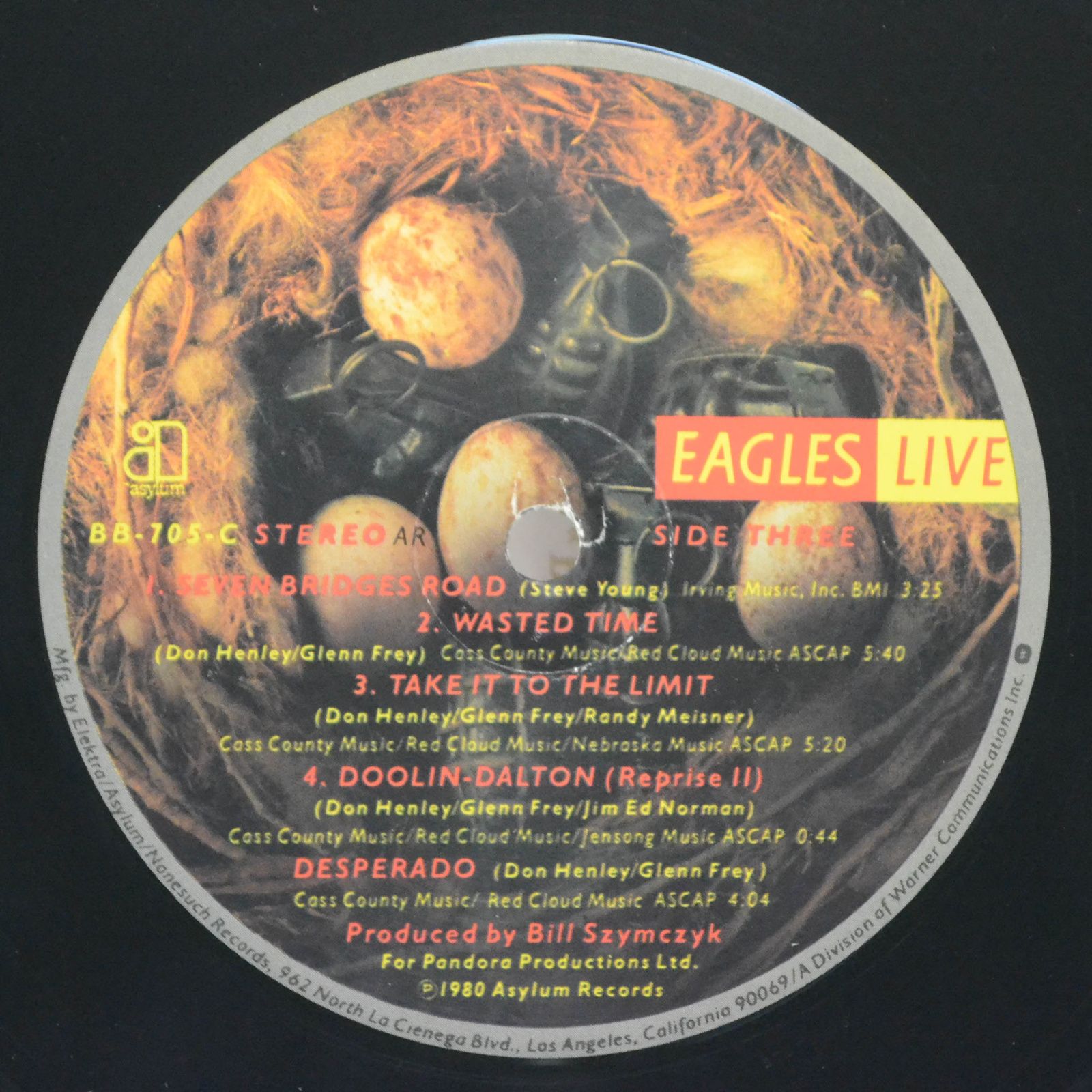 Eagles — Eagles Live (2LP, USA, poster), 1980