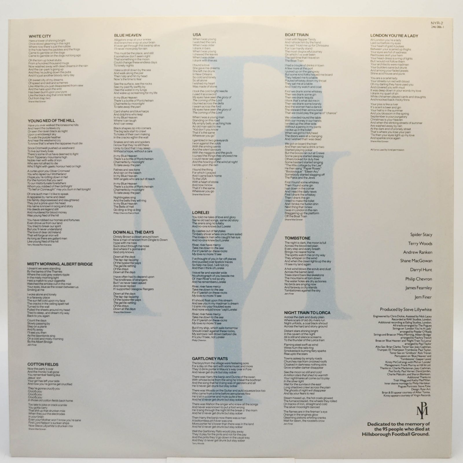 Виниловая пластинка Pogues — Peace And Love, 1989