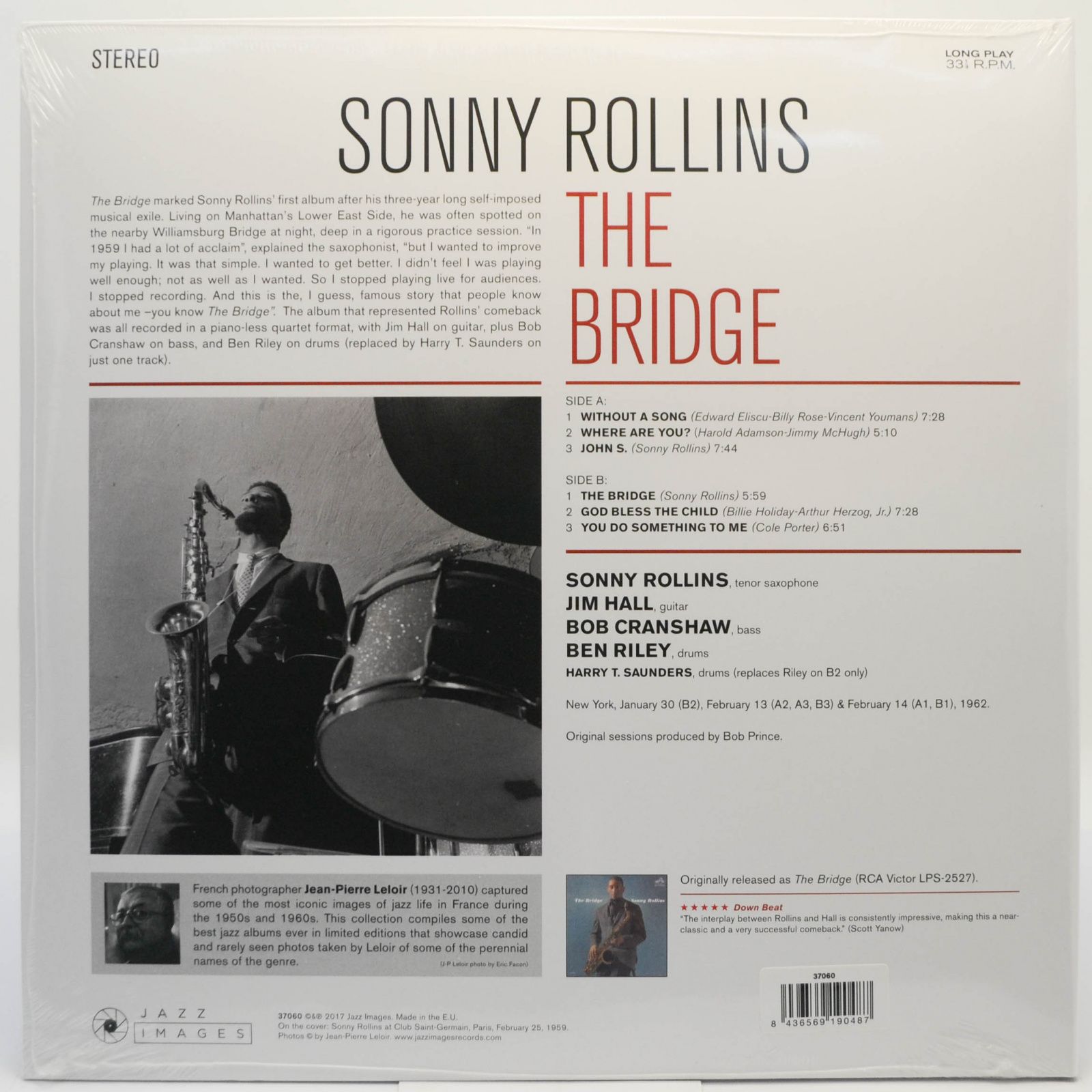 Виниловая пластинка Sonny Rollins Quartet — The Bridge, 1962