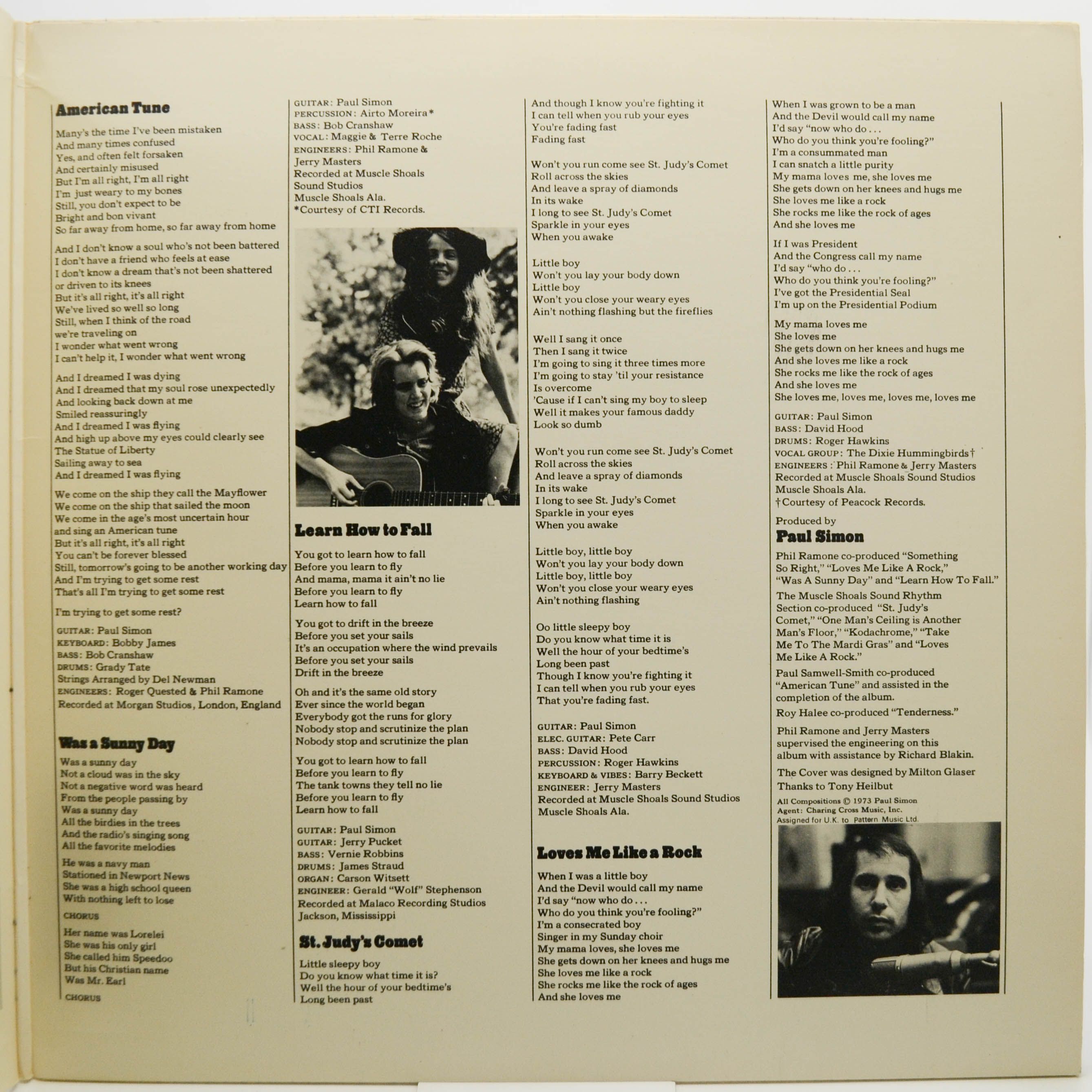 Виниловая пластинка Paul Simon — There Goes Rhymin' Simon, 1973