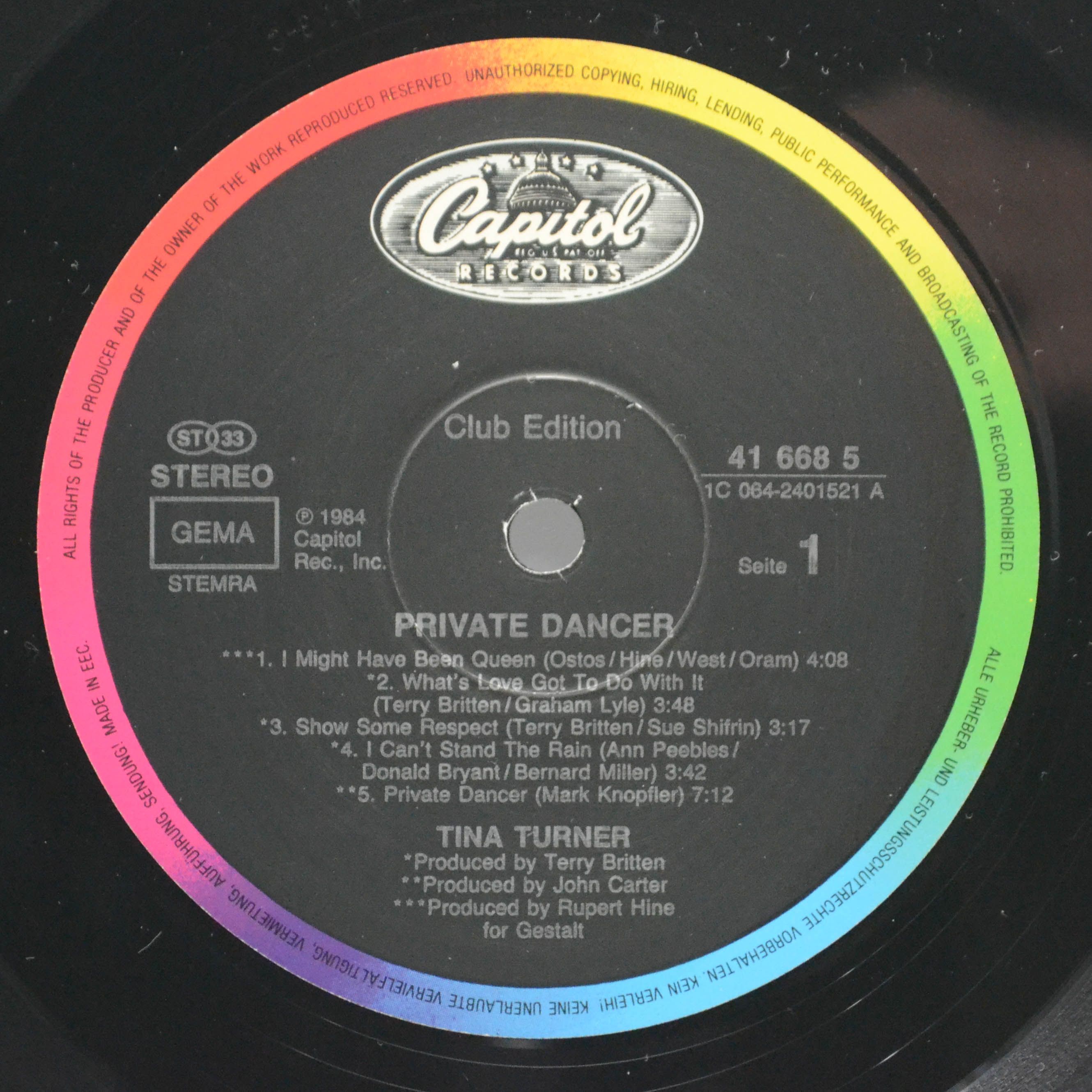 Tina Turner — Private Dancer, 1984