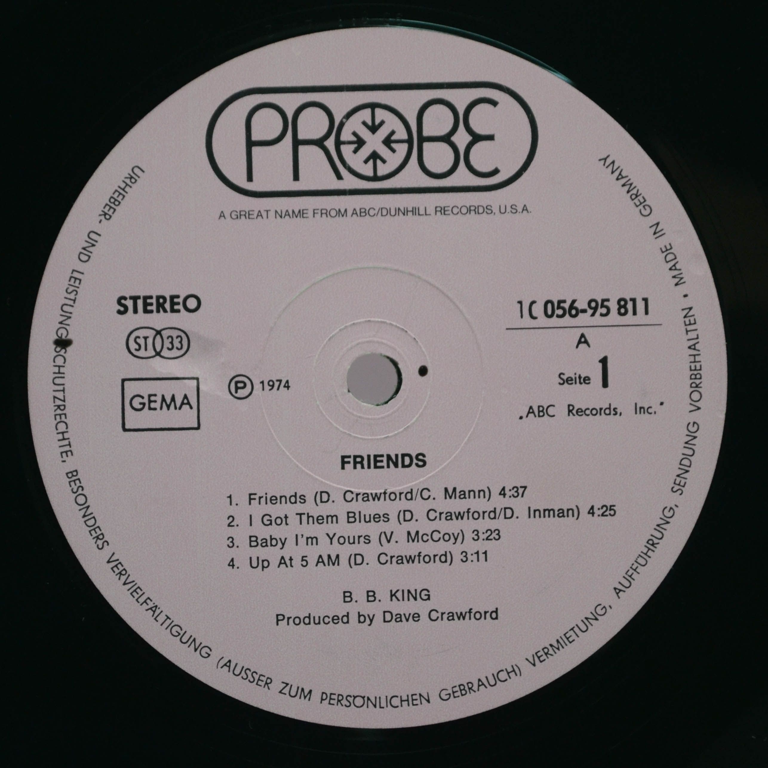 B.B. King — Friends, 1974