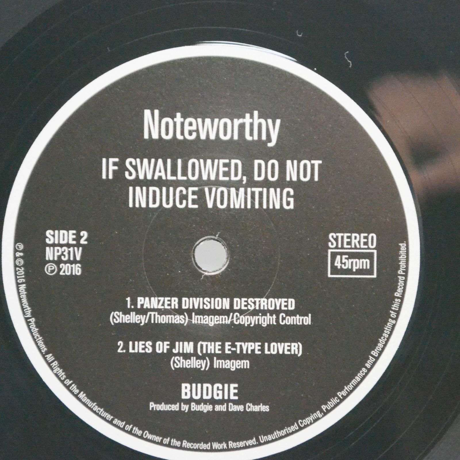 Budgie — If Swallowed, Do Not Induce Vomiting, 1980