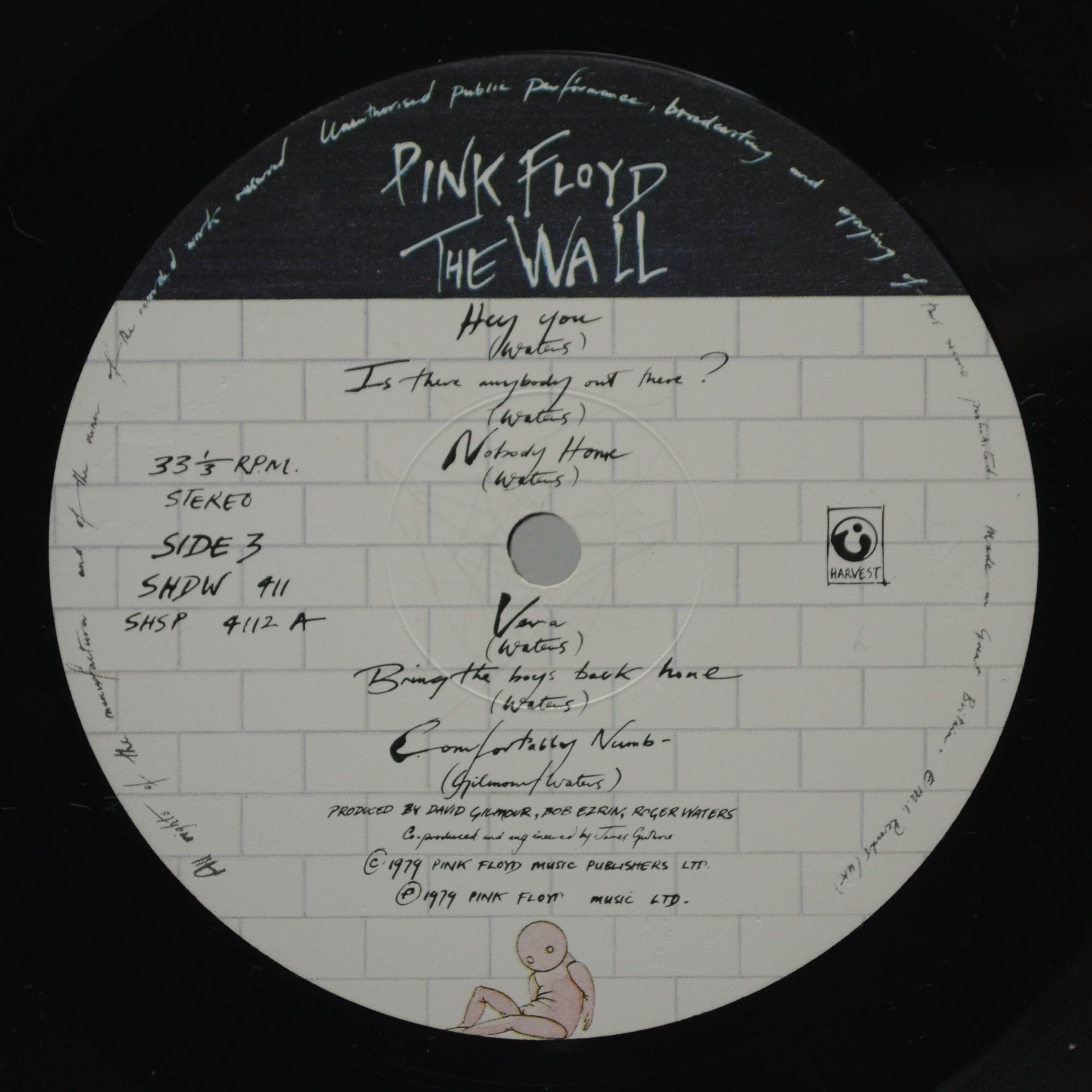 Виниловая пластинка Pink Floyd — The Wall (2LP, UK), 1979