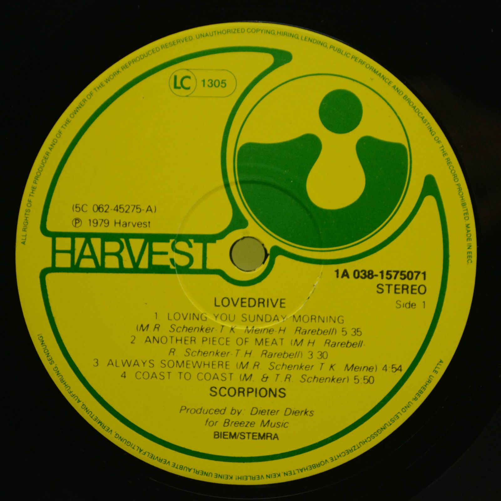 Виниловая пластинка Scorpions — Lovedrive, 1979