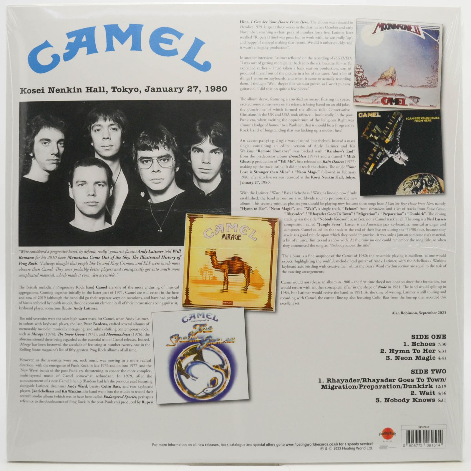Camel — Kosei Nenkin Hall, Tokyo, January 27, 1980, 2019