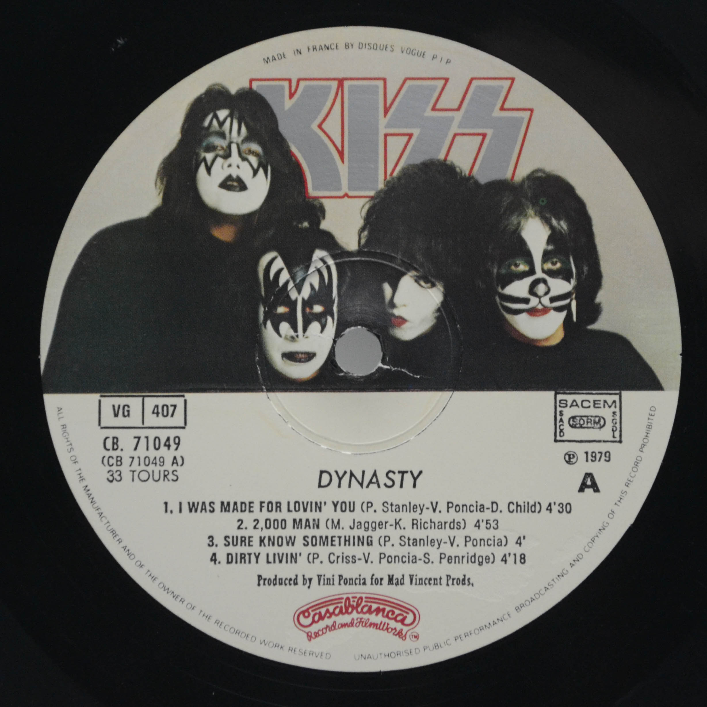 Виниловая пластинка Kiss — Dynasty, 1979