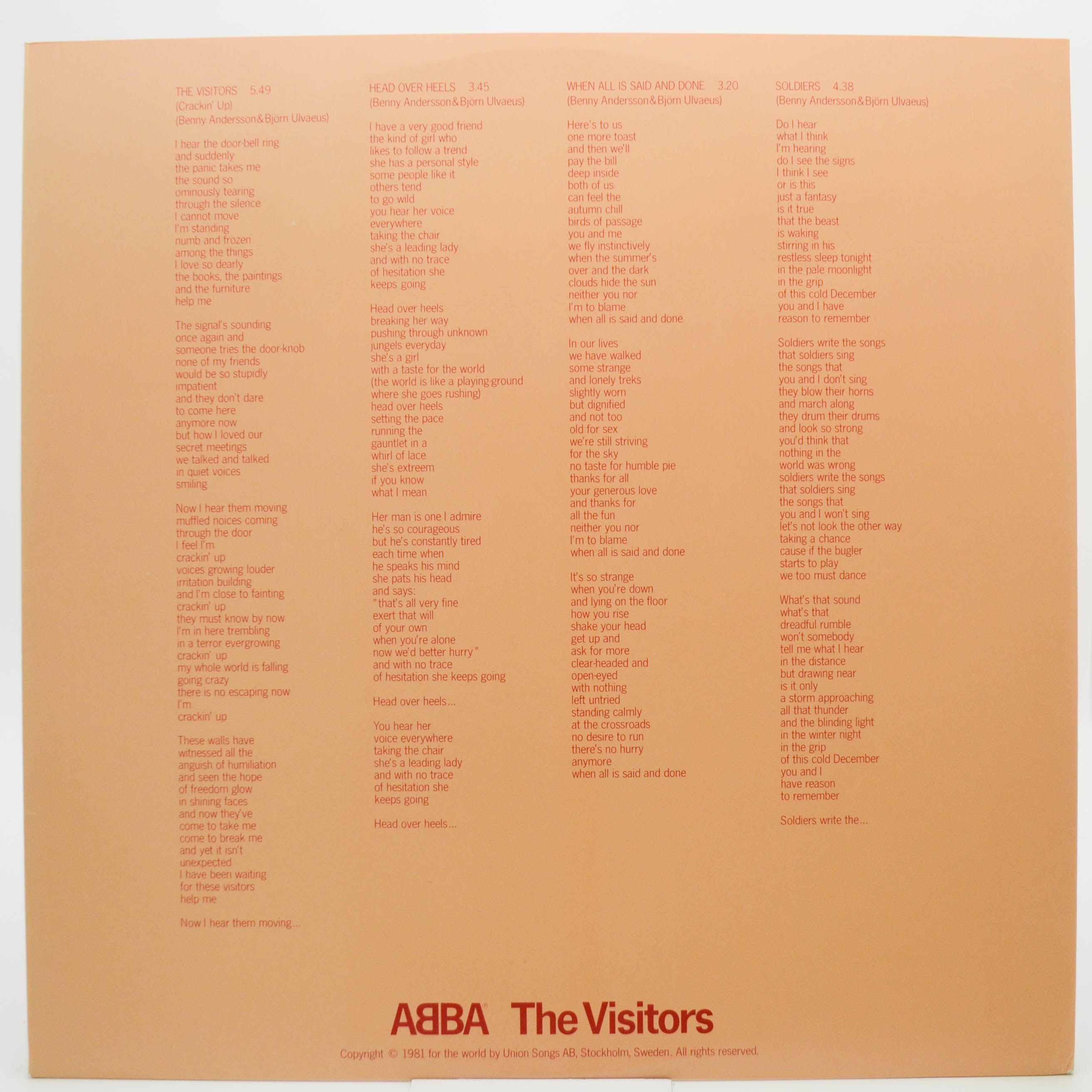 ABBA — The Visitors (1-st, Sweden), 1981
