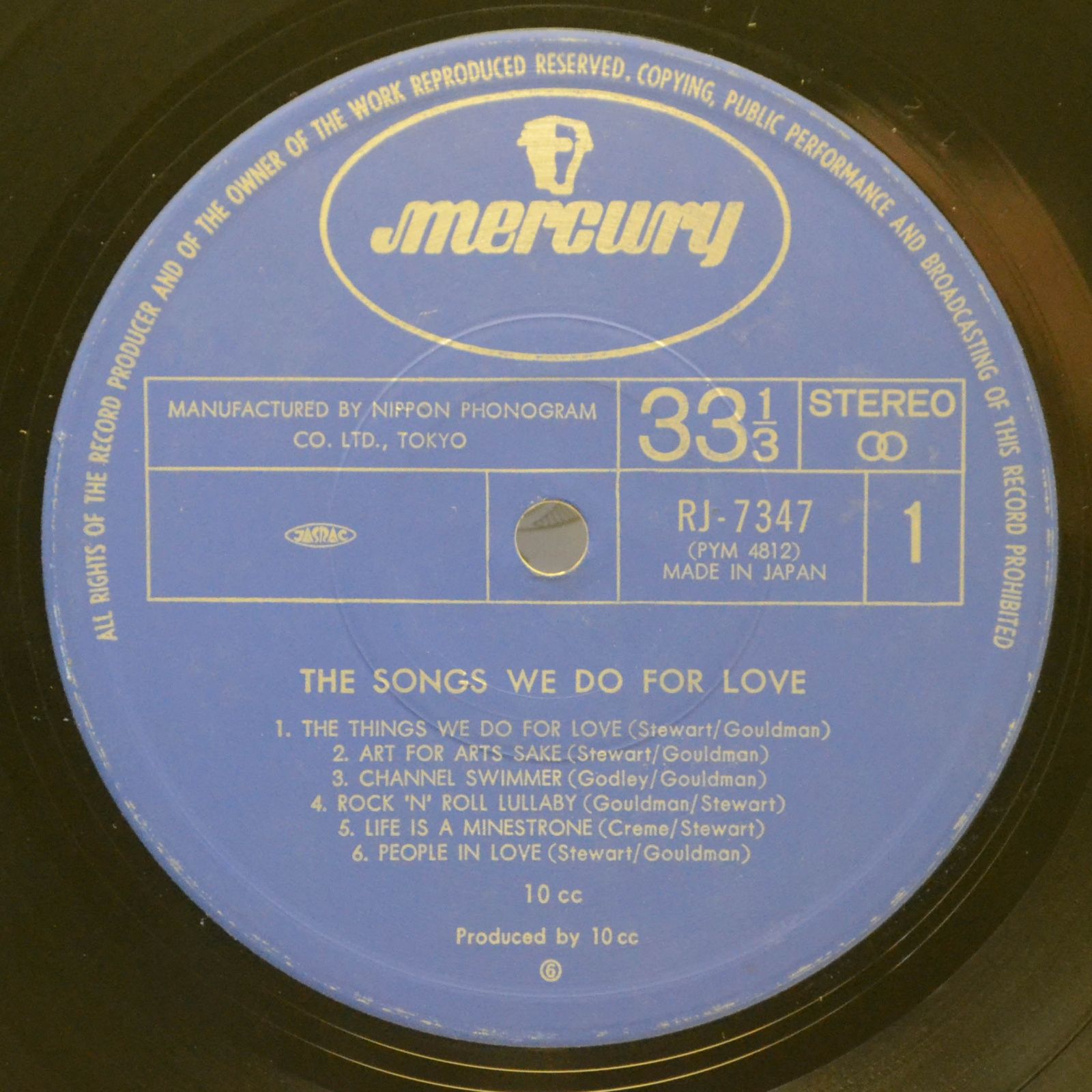 Виниловая пластинка 10cc — The Songs We Do For Love, 1978
