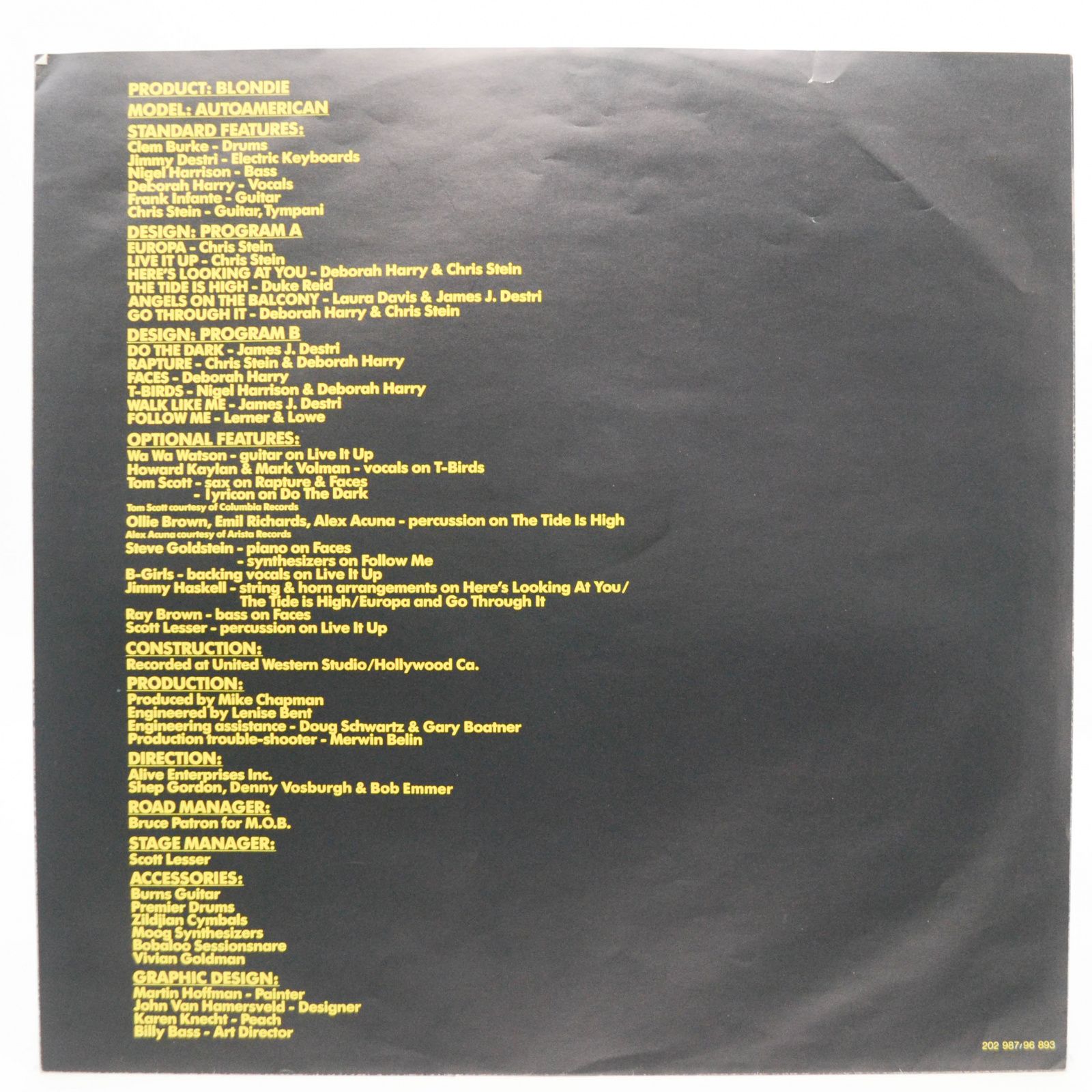 Blondie — AutoAmerican, 1980