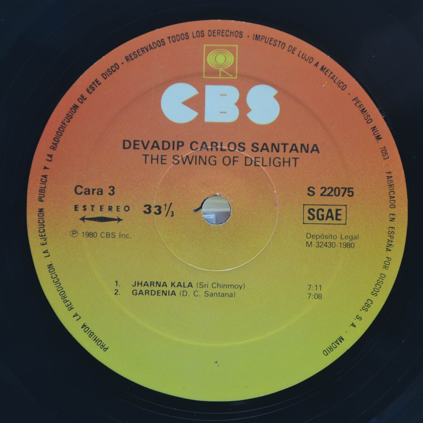 Devadip Carlos Santana — The Swing Of Delight (2LP), 1980