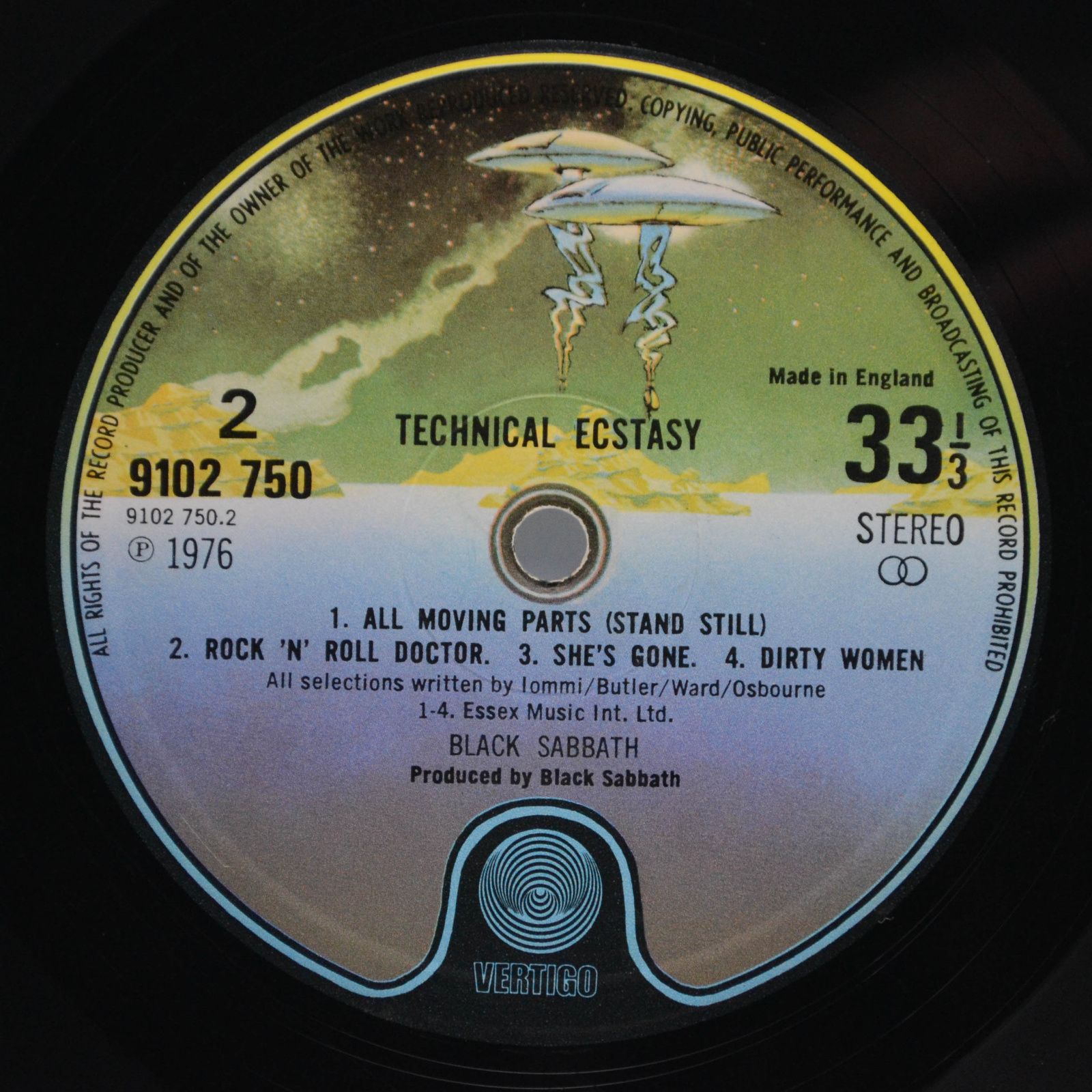 Black Sabbath — Technical Ecstasy (1-st, UK), 1976