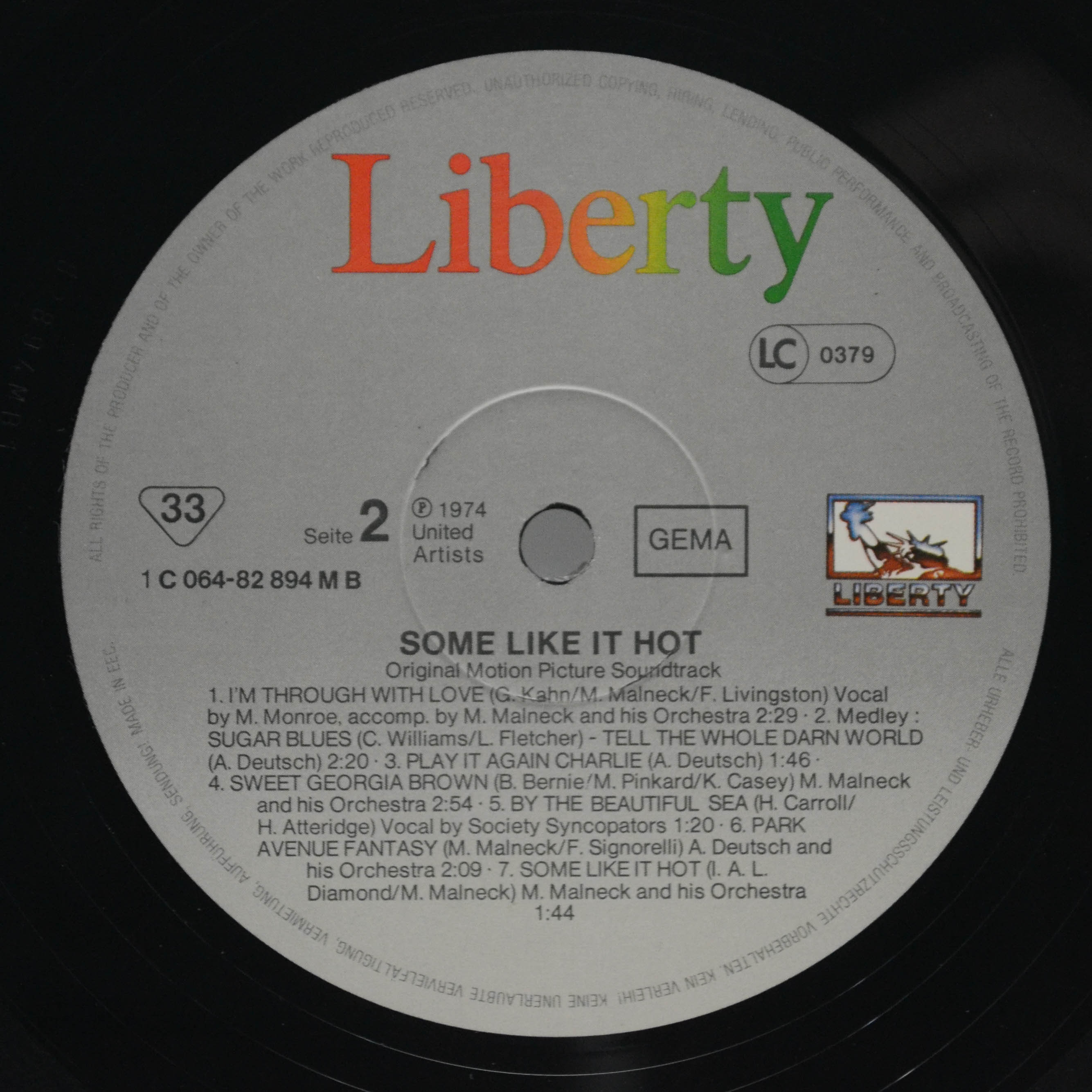 Виниловая пластинка Various — Some Like It Hot, 1959