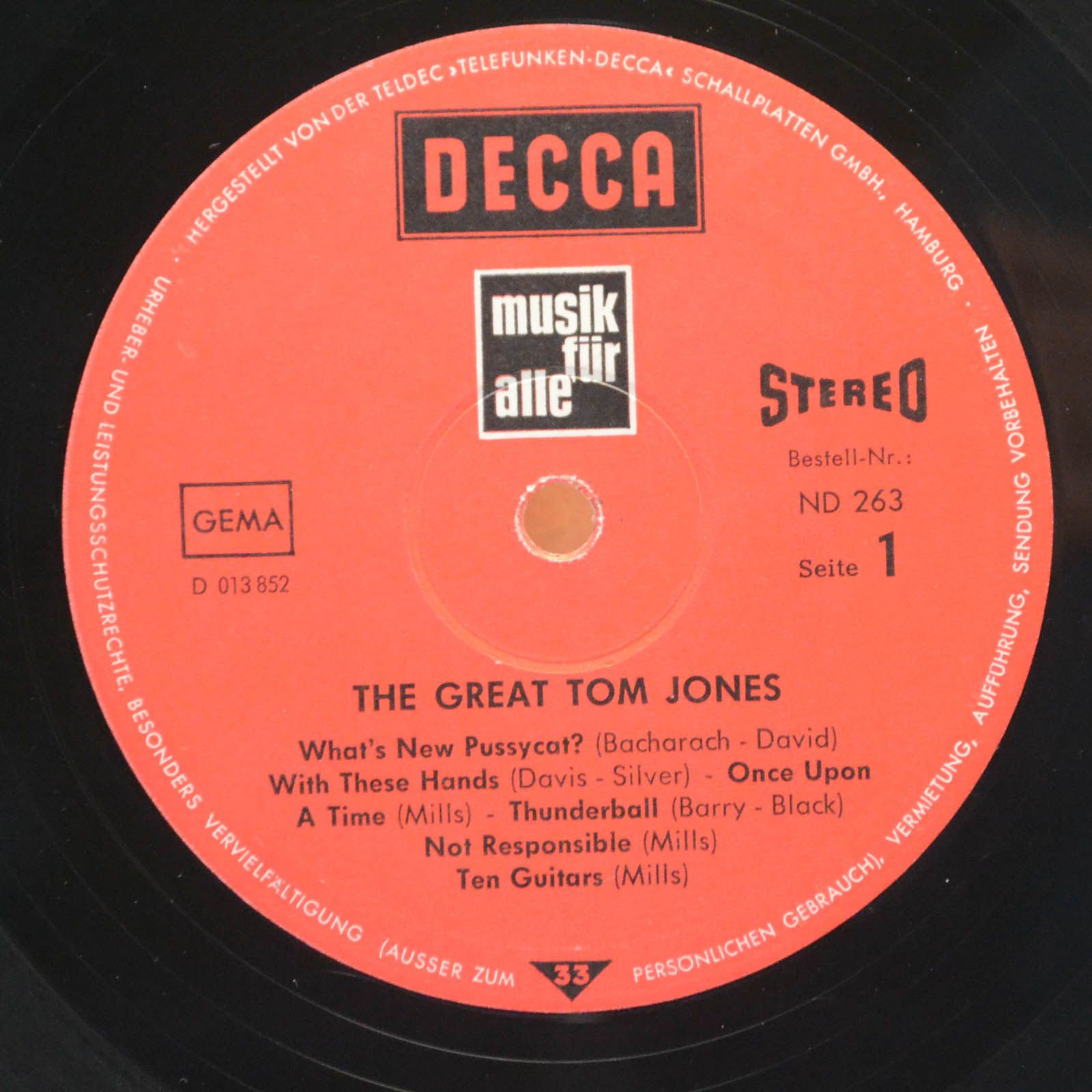 Tom Jones — The Great Tom Jones, 1968