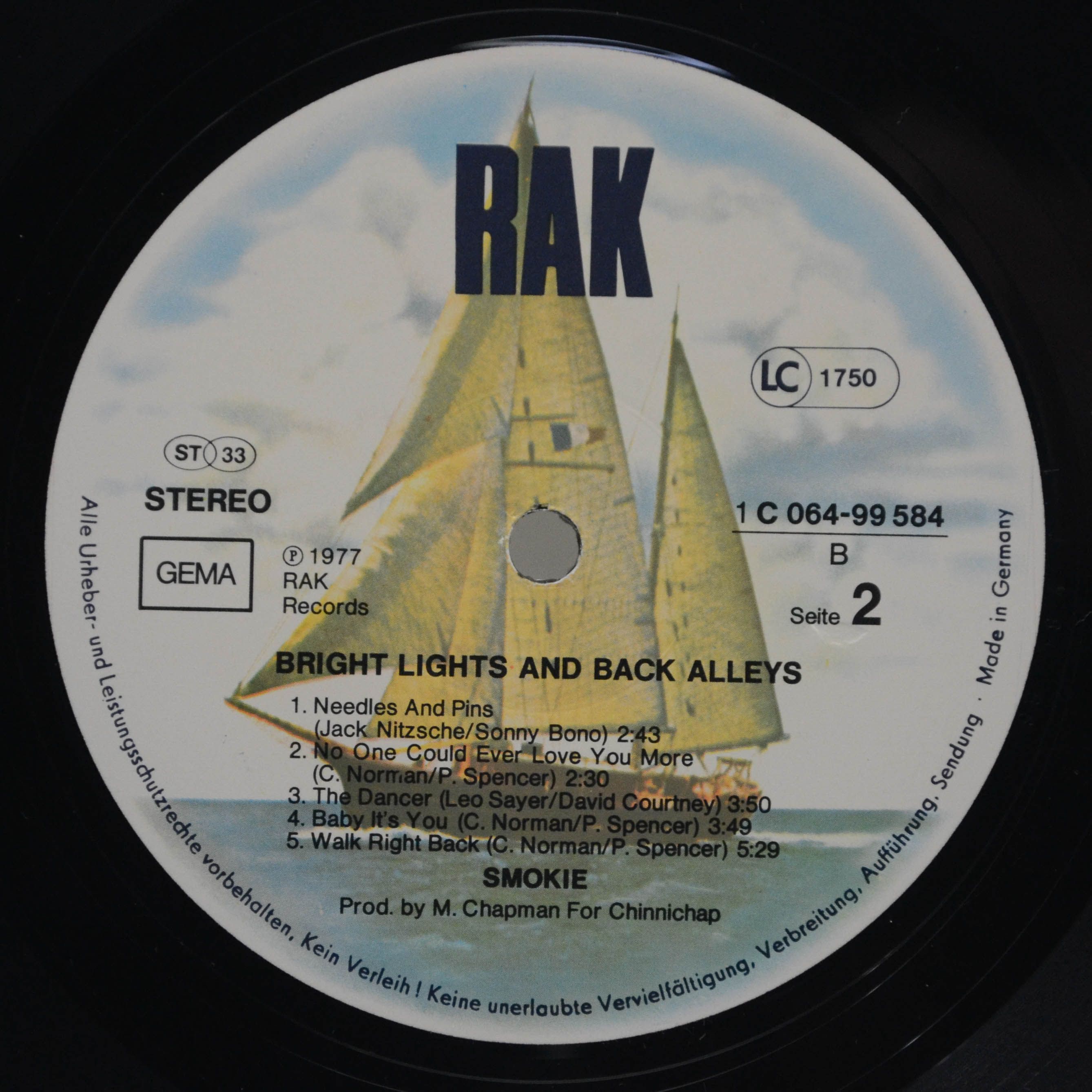 Smokie — Bright Lights & Back Alleys, 1977