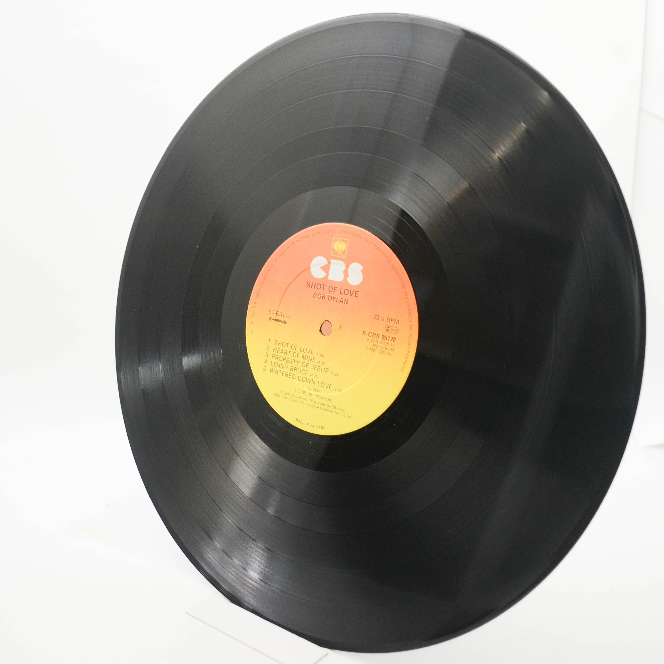 Bob Dylan — Shot Of Love (UK), 1981