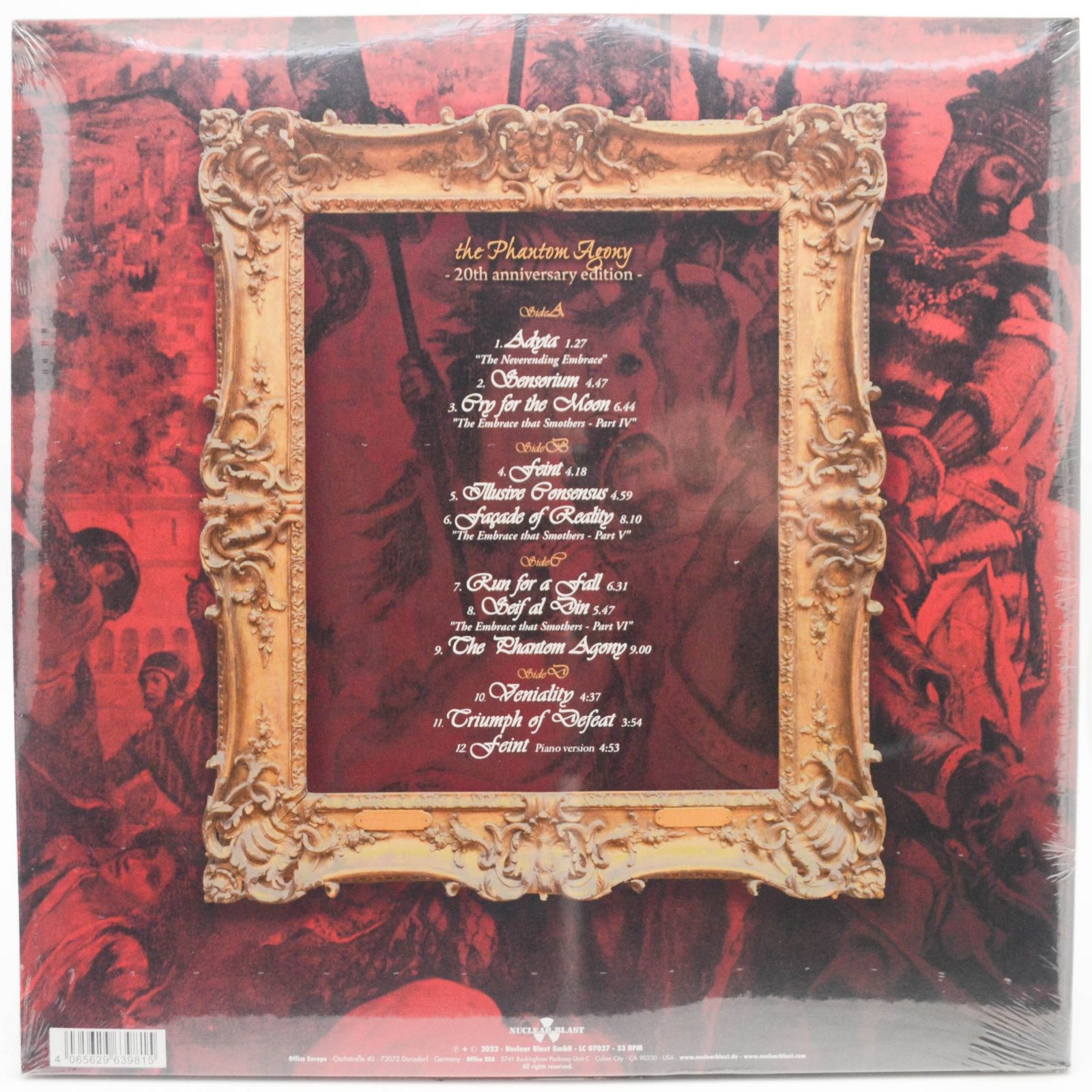 Виниловая пластинка Epica — The Phantom Agony (2LP), 2003