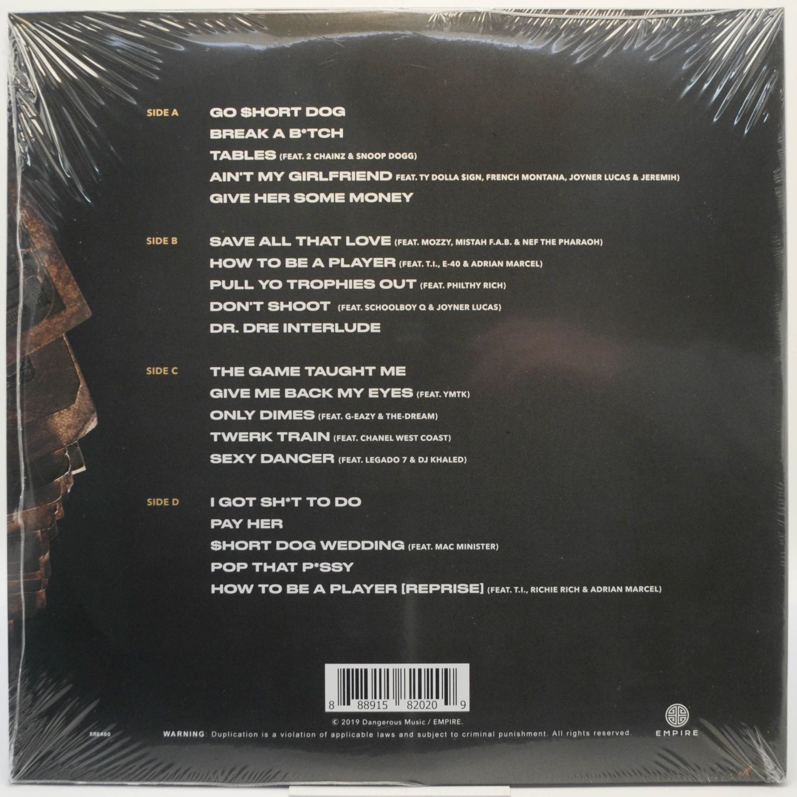 Виниловая пластинка Too Short — The Pimp Tape (2LP), 2019