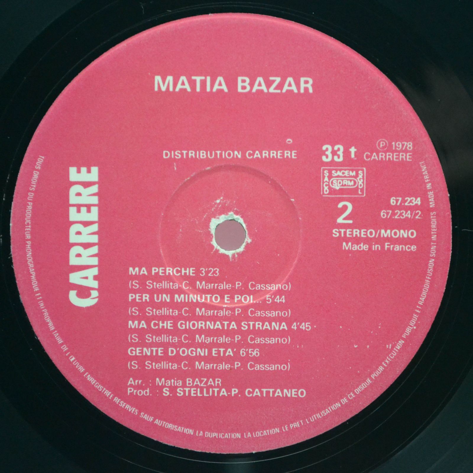 Matia Bazar — Solo Tu, 1977