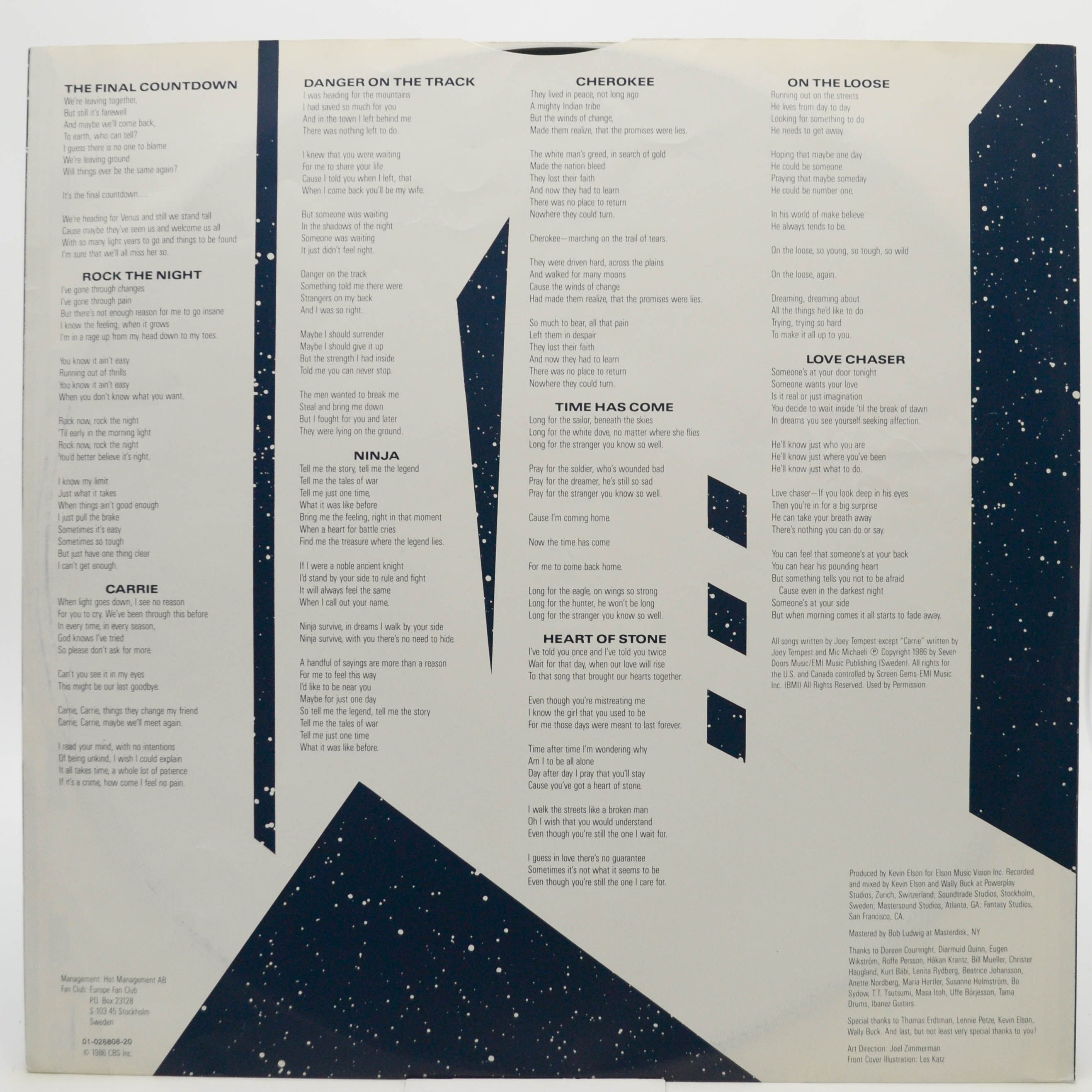 Europe — The Final Countdown, 1986