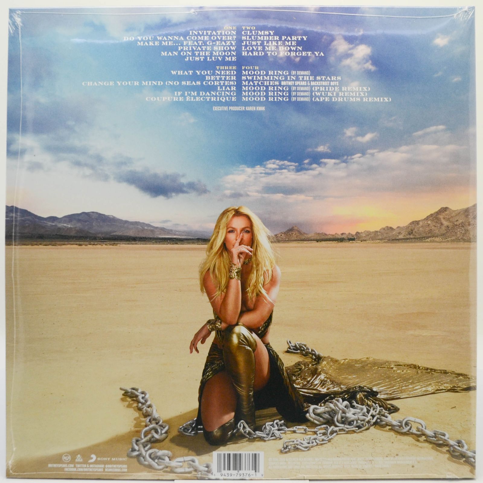Виниловая пластинка Britney Spears — Glory (2LP), 2016