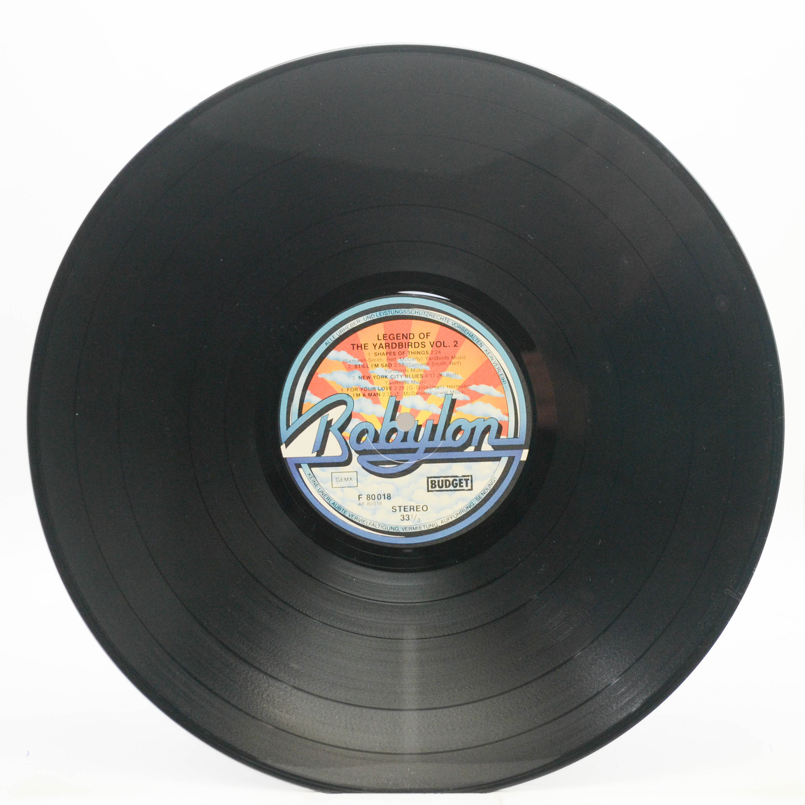 Виниловая пластинка Yardbirds — Legend Of The Yardbirds Vol. 2, 1976