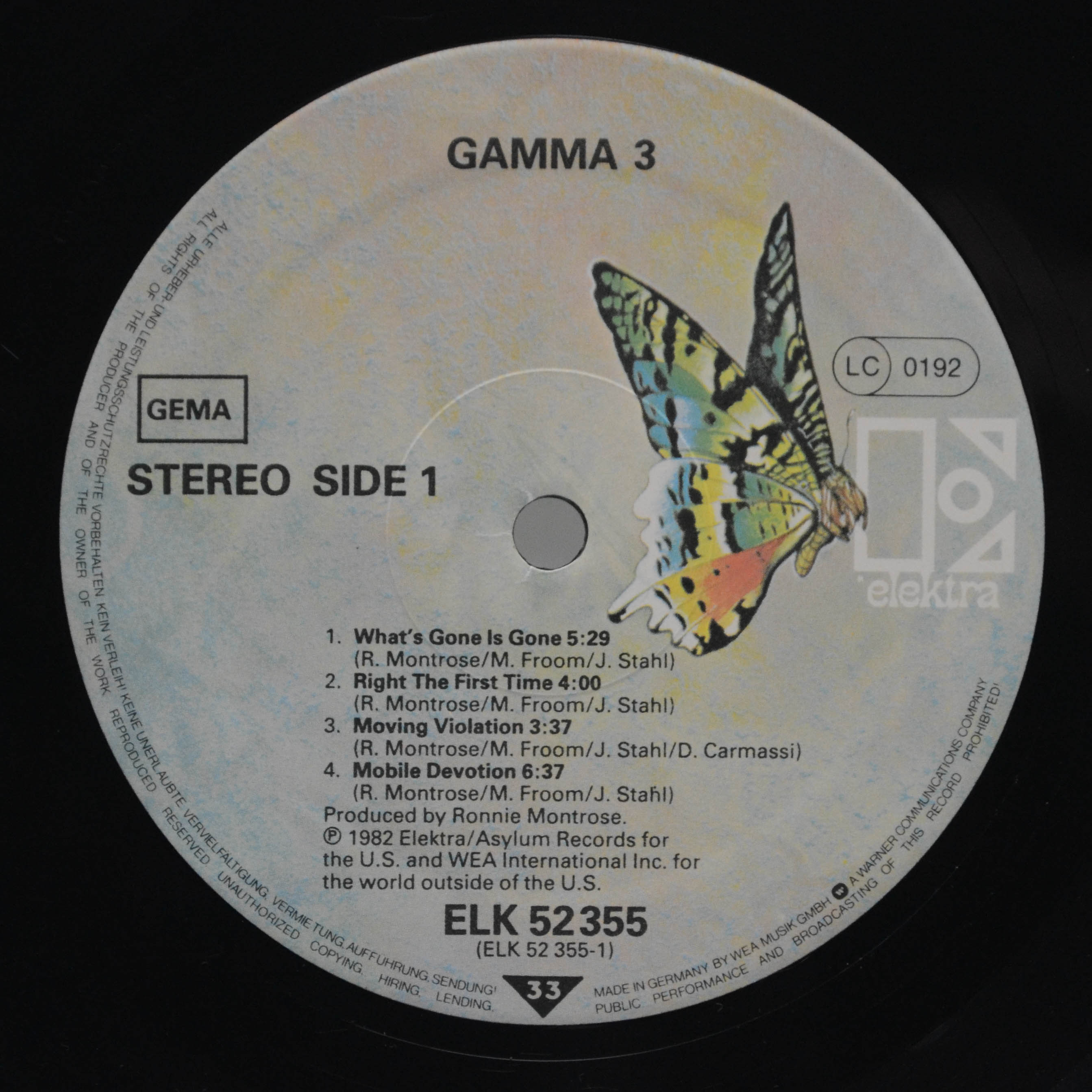 Gamma — Gamma 3, 1982