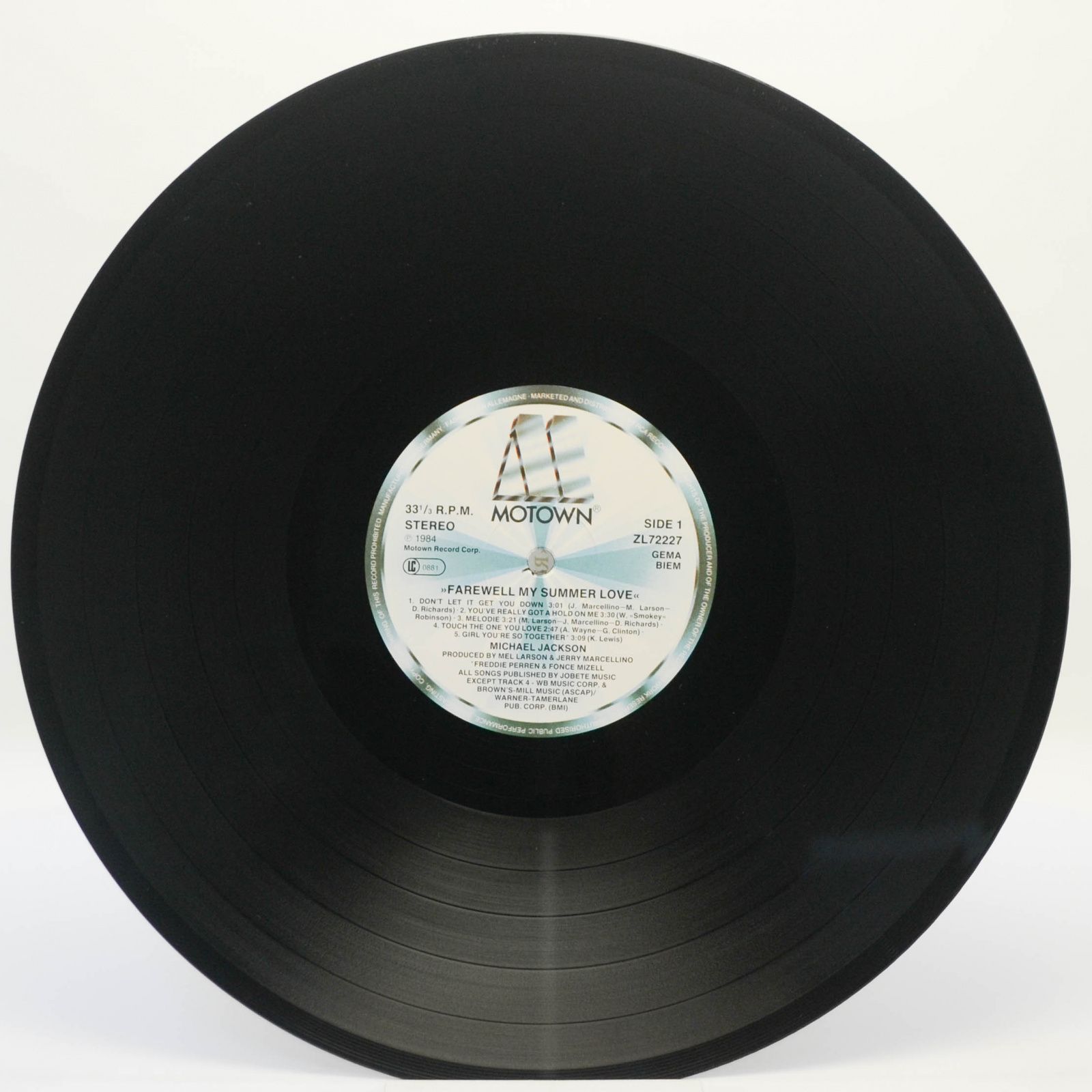 Виниловая пластинка Michael Jackson — Farewell My Summer Love, 1984