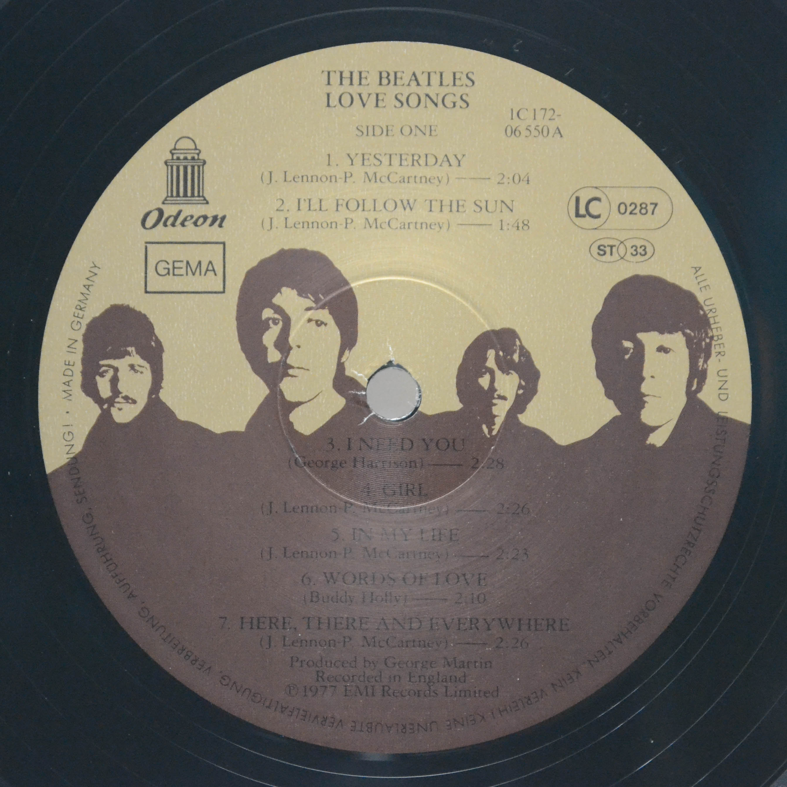 Beatles — Love Songs (2LP), 1977