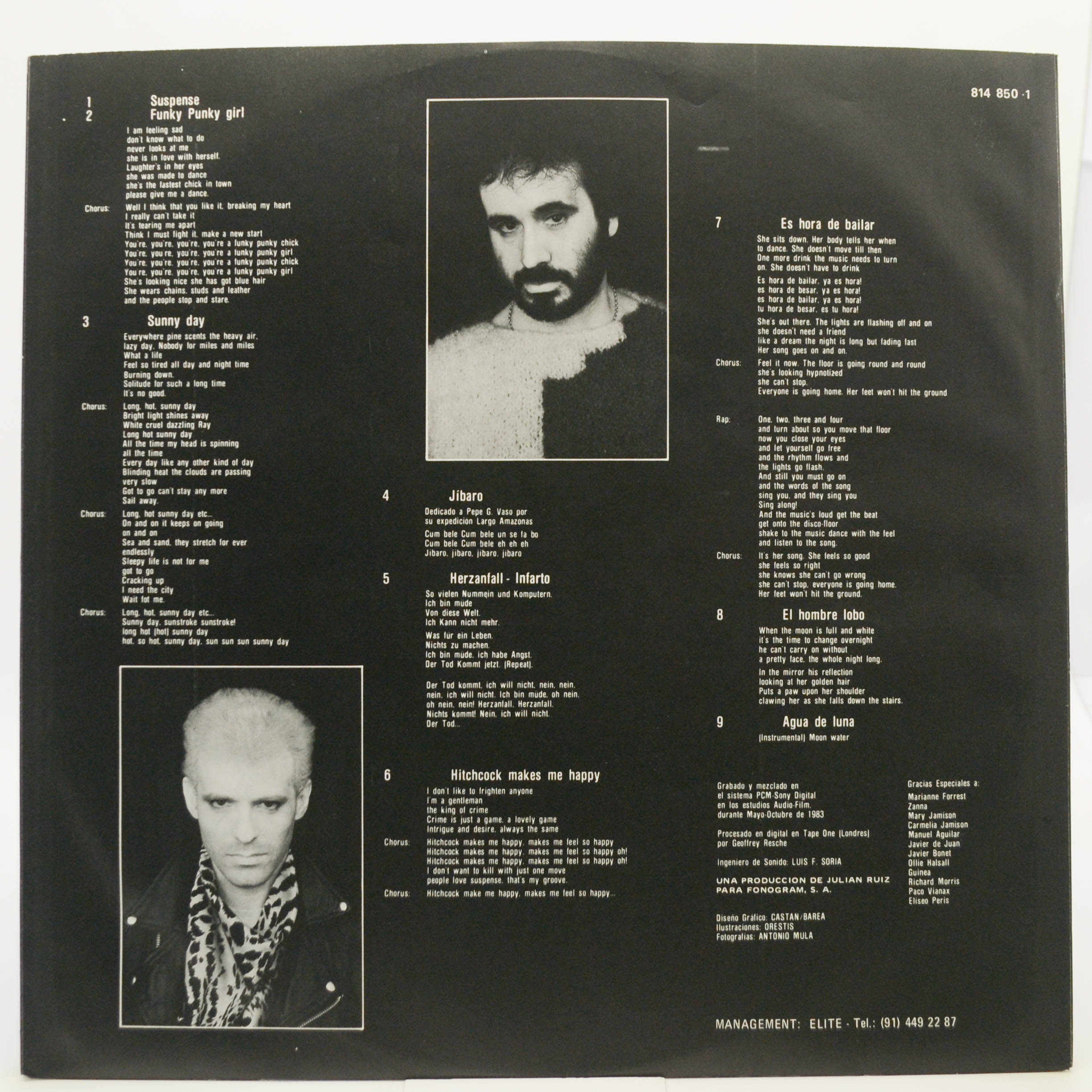 Виниловая пластинка Azul Y Negro — Suspense, 1984