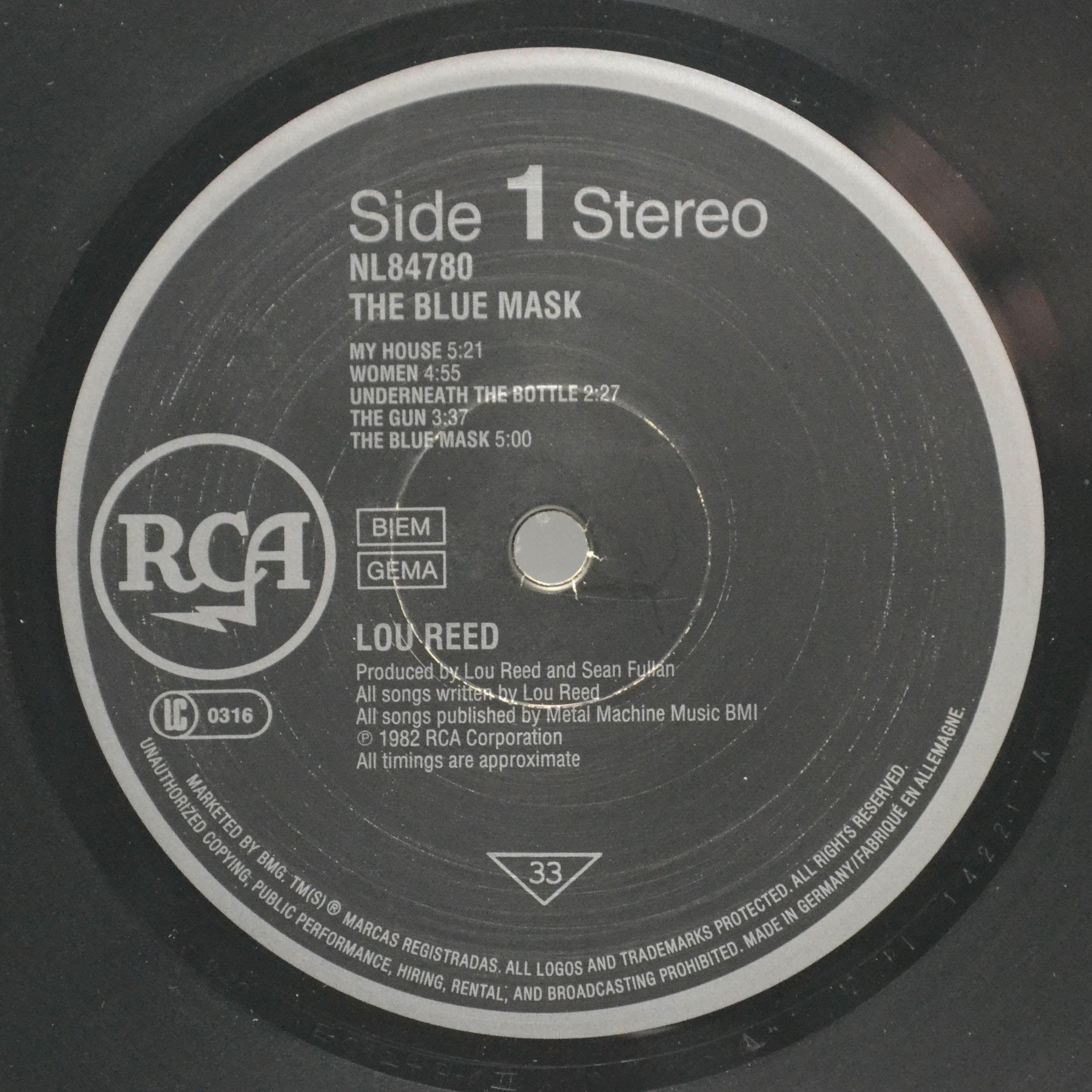 Виниловая пластинка Lou Reed — The Blue Mask, 1982