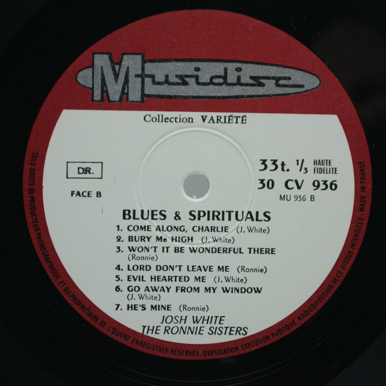 Виниловая пластинка Josh White - The Ronnie Sisters — Blues & Spirituals, 1973