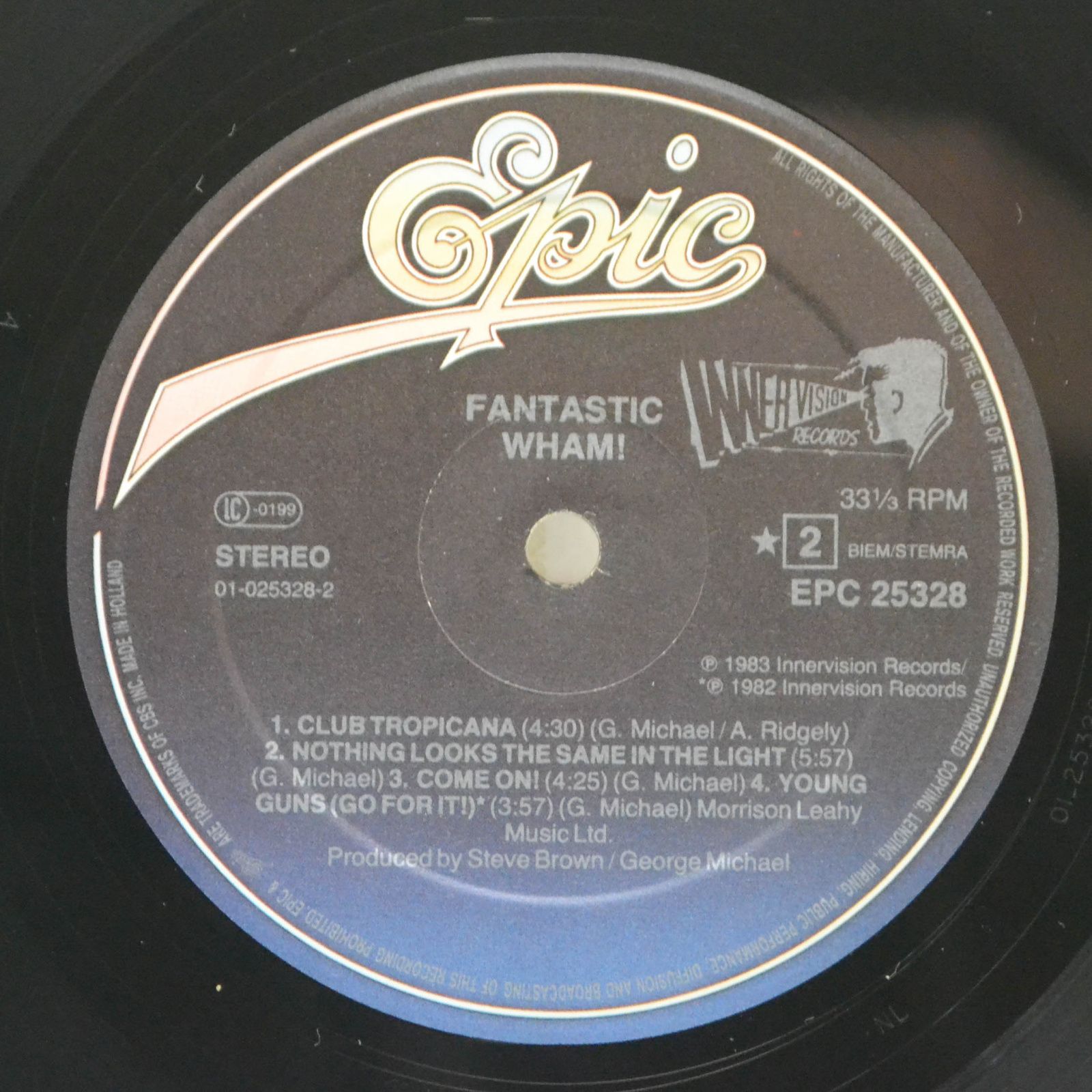 Виниловая пластинка Wham! — Fantastic, 1983
