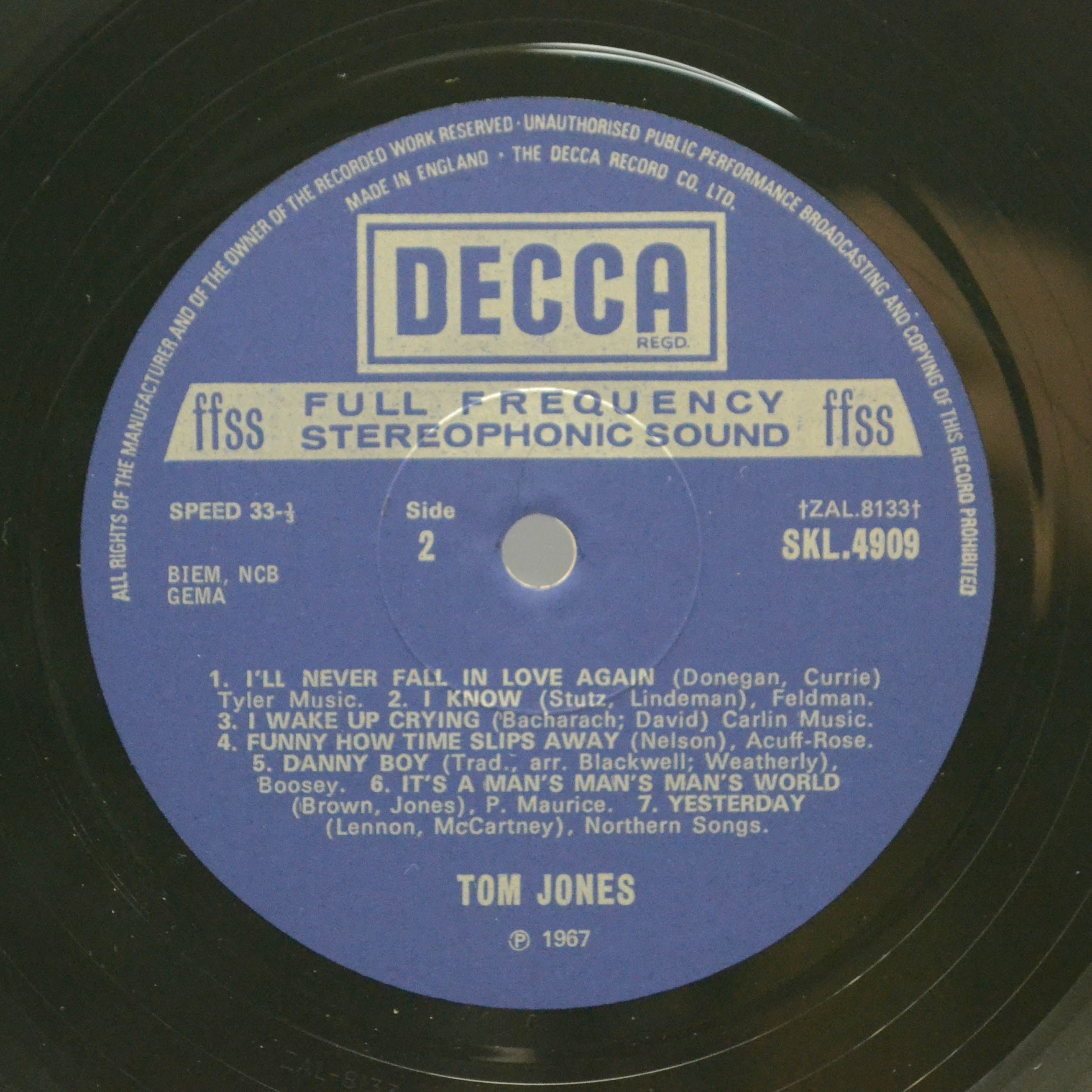 Tom Jones — 13 Smash Hits (UK), 1967