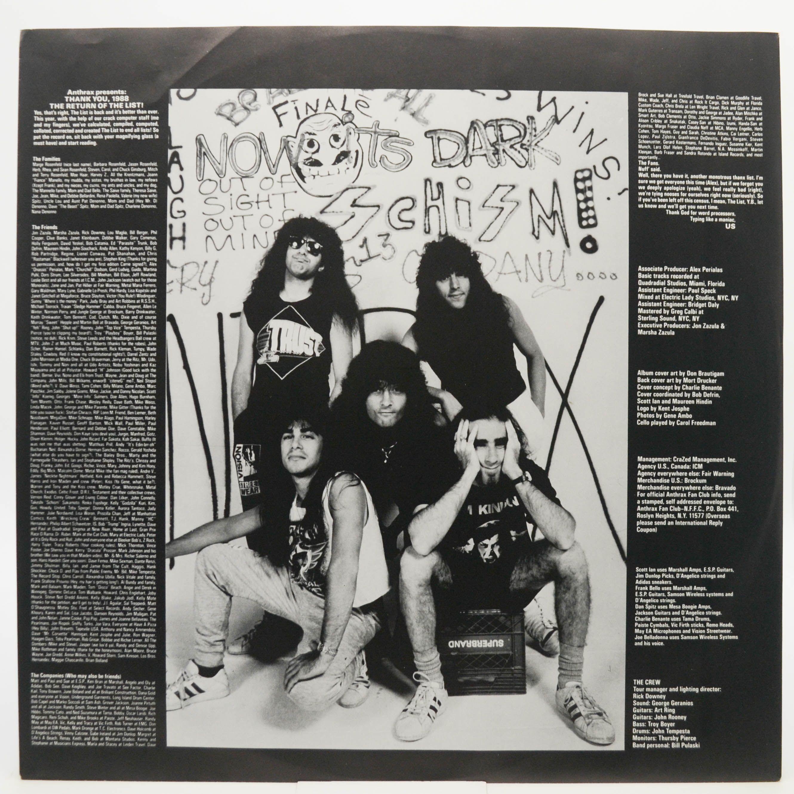 Виниловая пластинка Anthrax — State Of Euphoria, 1988